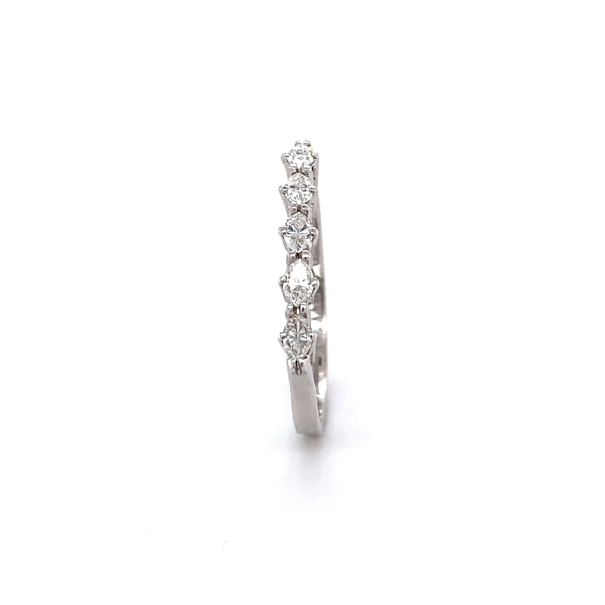 Ring Weißgold mit Brillanten, graviert mit 0,42ct Ring Weißgold mit Brillanten, graviert mit 0,42ct