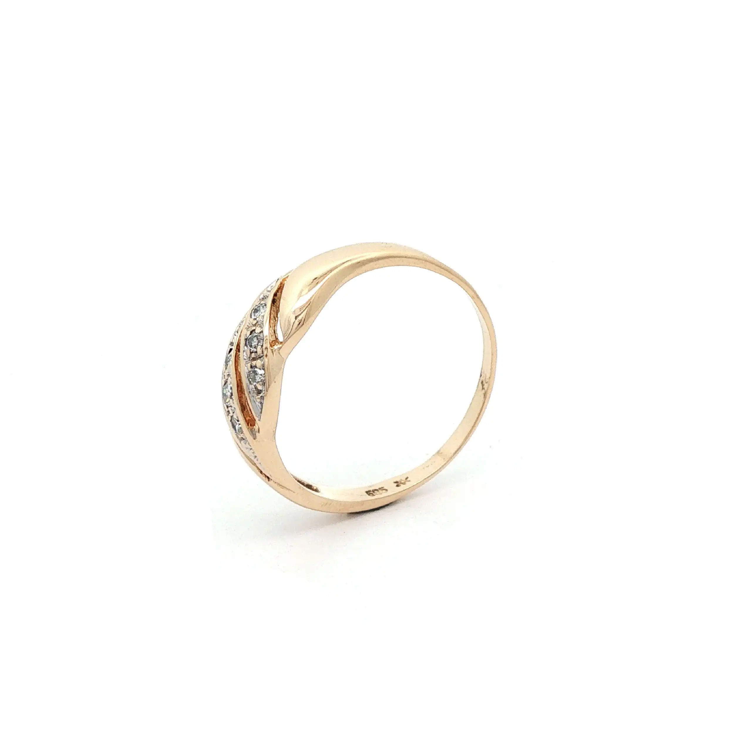 Ring Gelbgold mit Diamanten Ring Gelbgold mit Diamanten