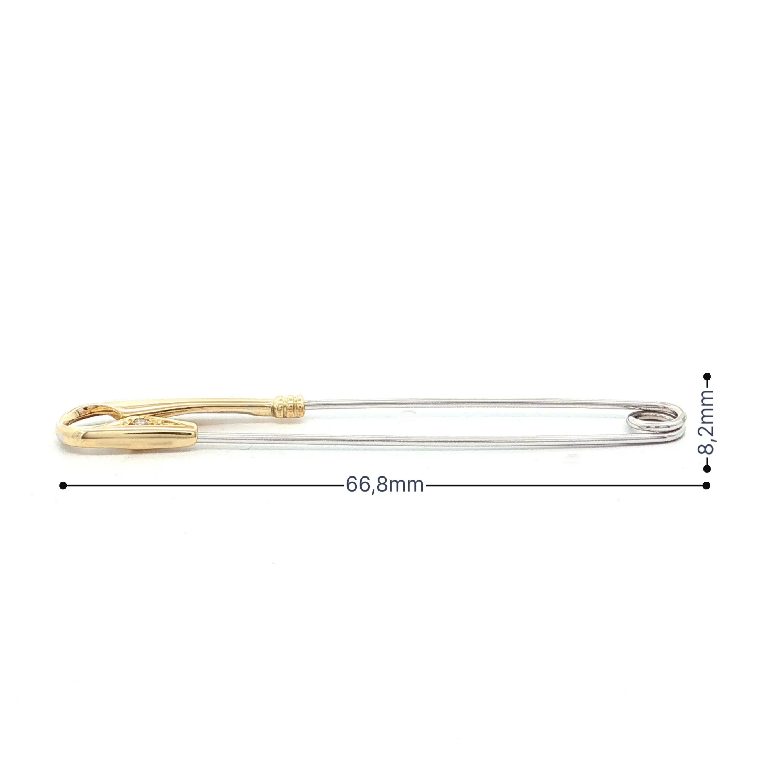 Anstecknadel Bicolor mit Brillant Anstecknadel Bicolor mit Brillant