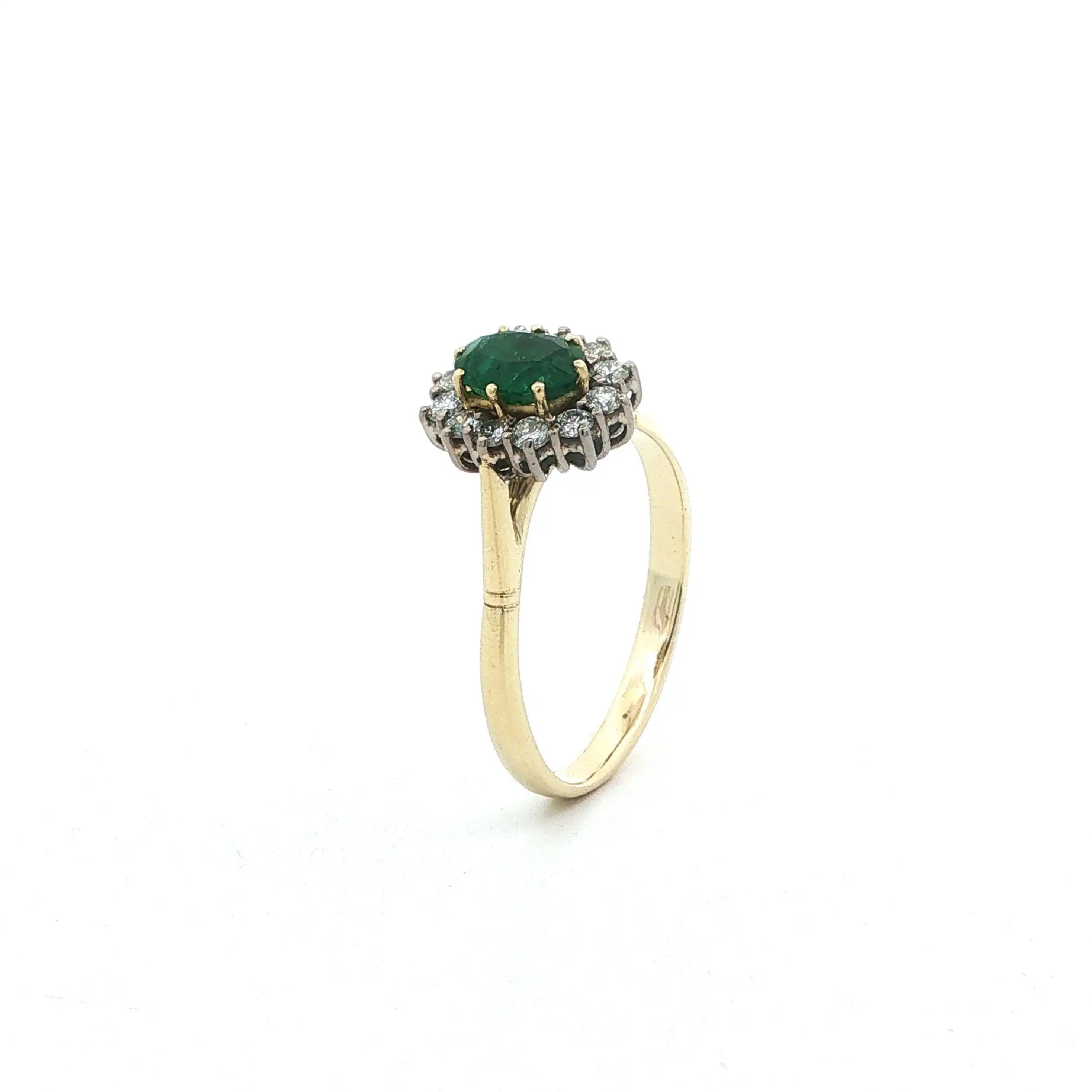 Ring Bicolor mit Smaragd & Brillanten