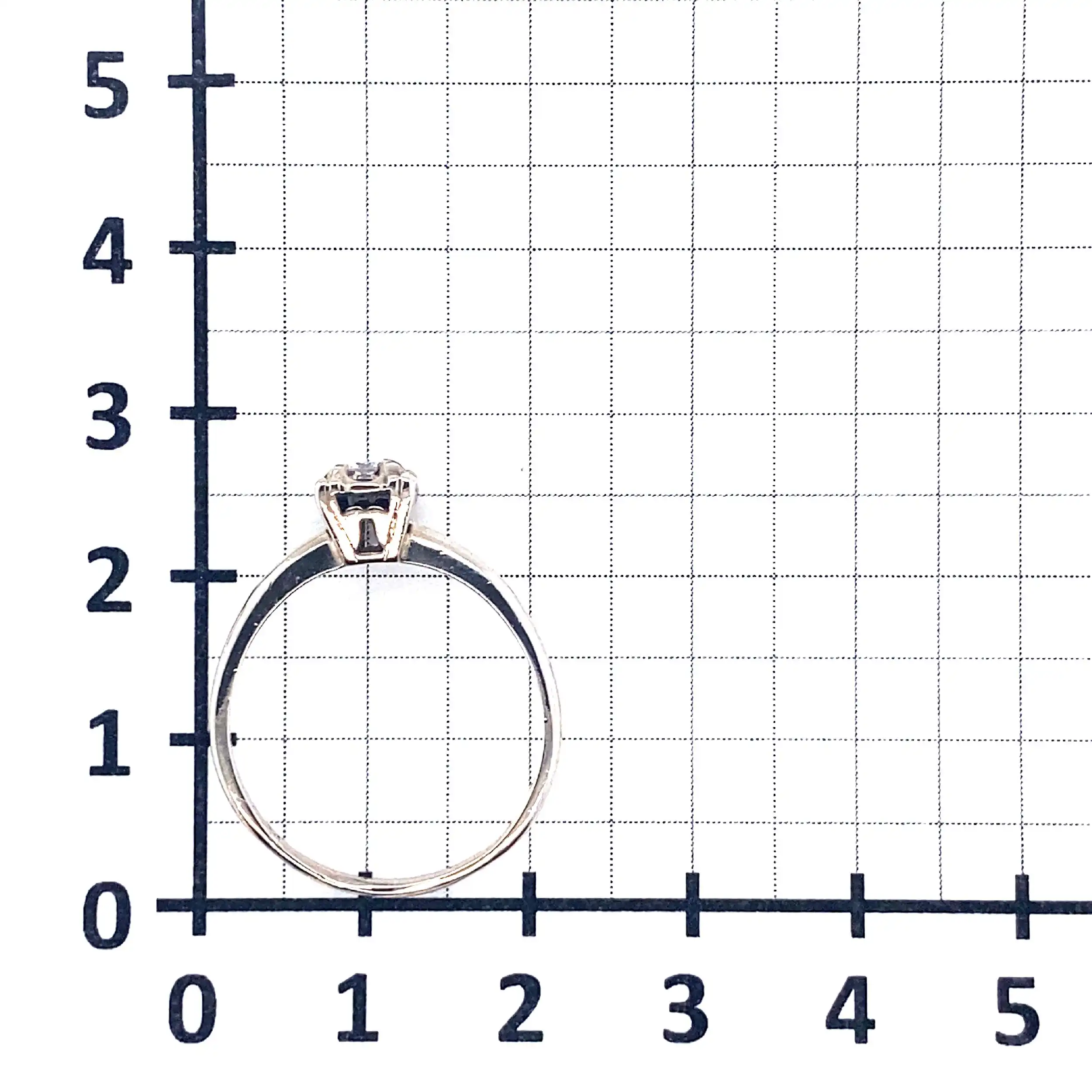 Ring Weißgold mit Brillant Ring Weißgold mit Brillant