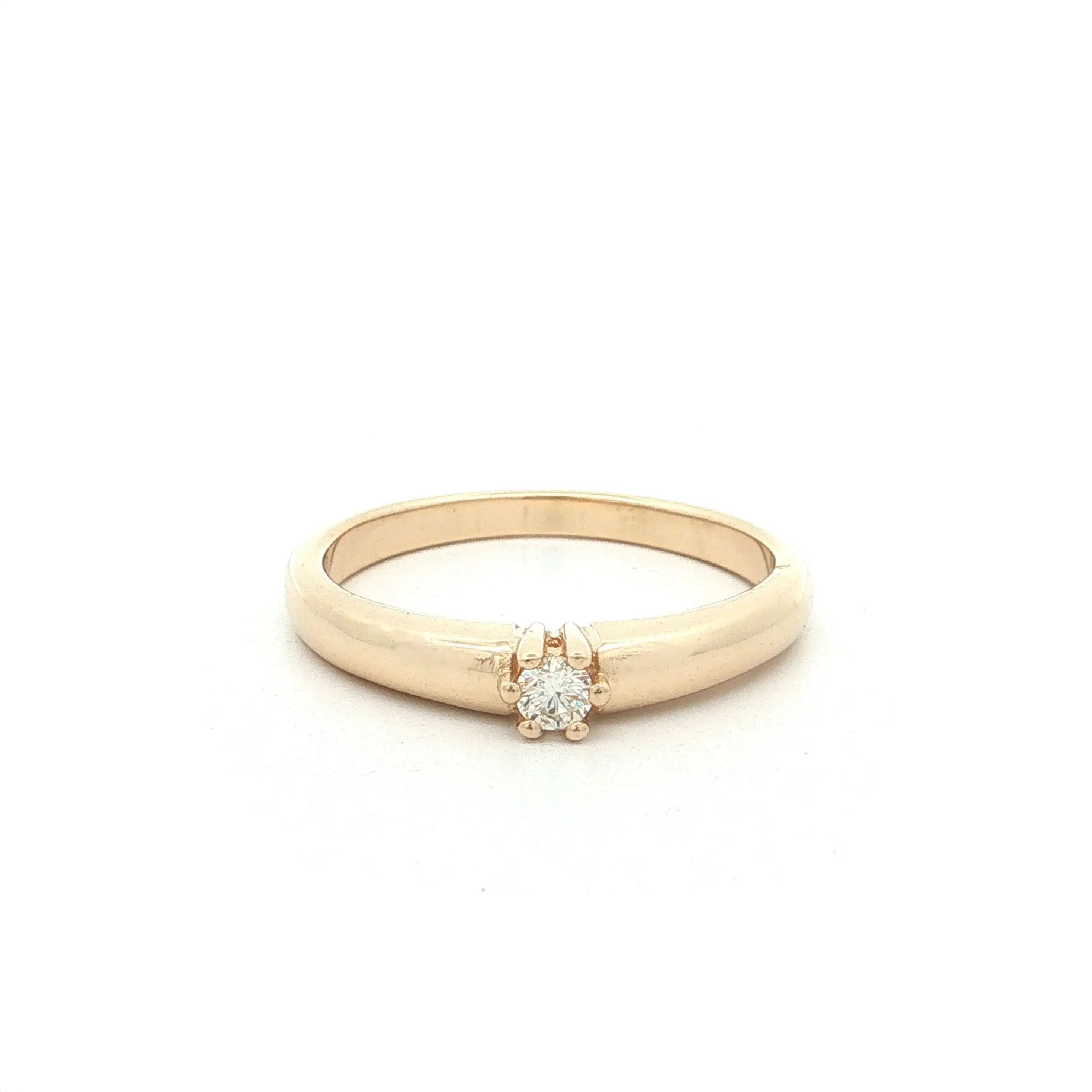 Ring Gelbgold mit Brillant "Christ" Ring Gelbgold mit Brillant "Christ"