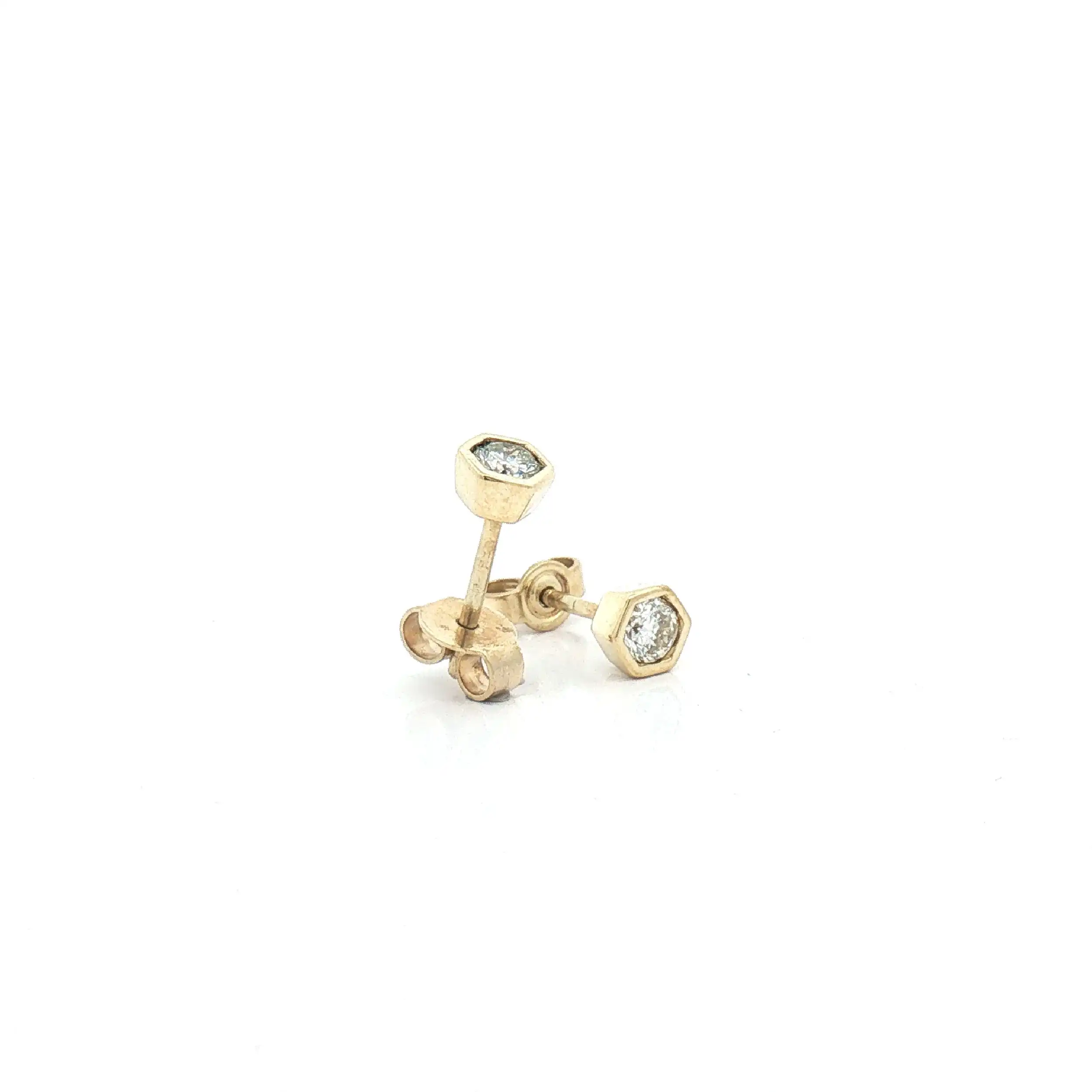 Ohrstecker Gelbgold mit Brillanten