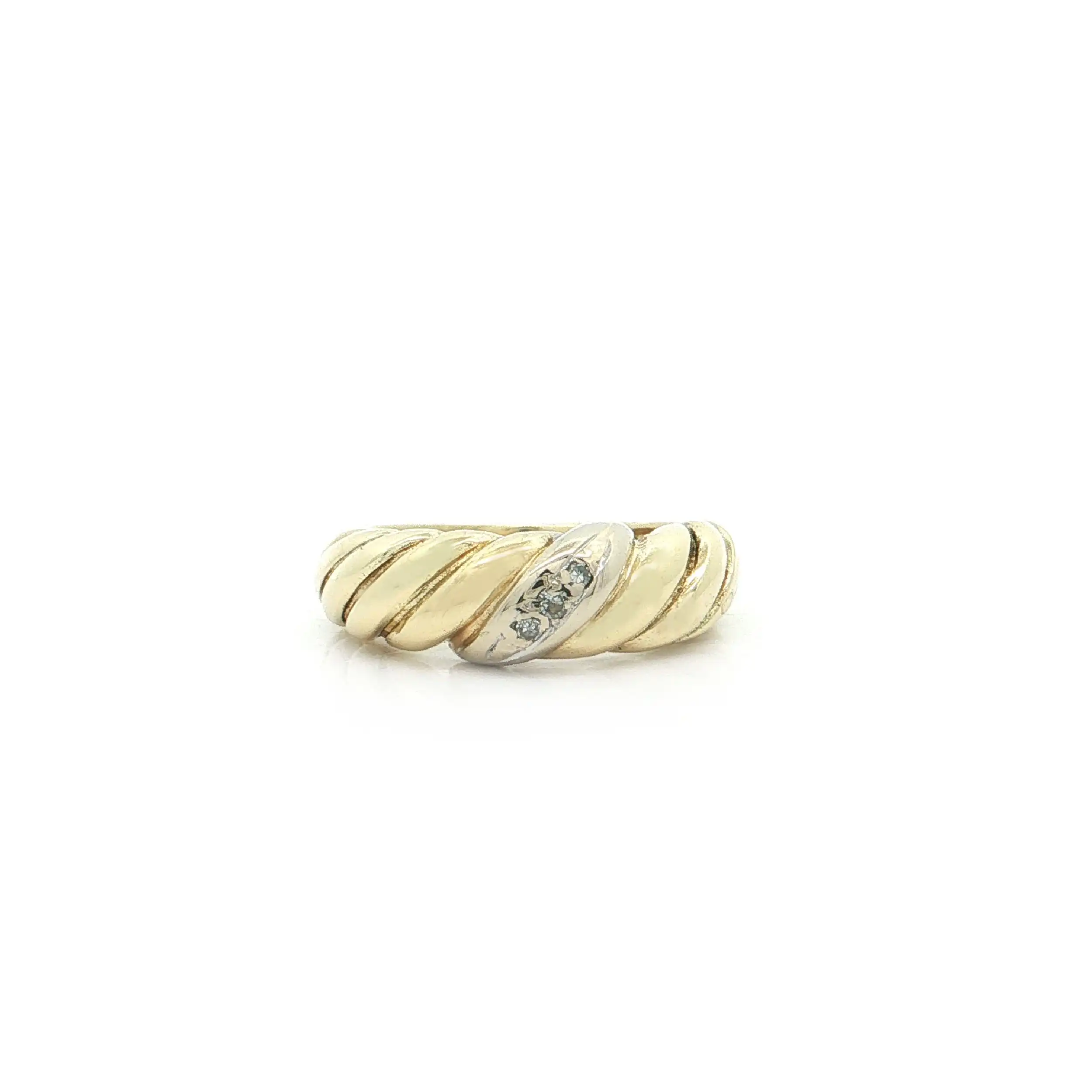 Ring Bicolor mit Diamanten Ring Bicolor mit Diamanten