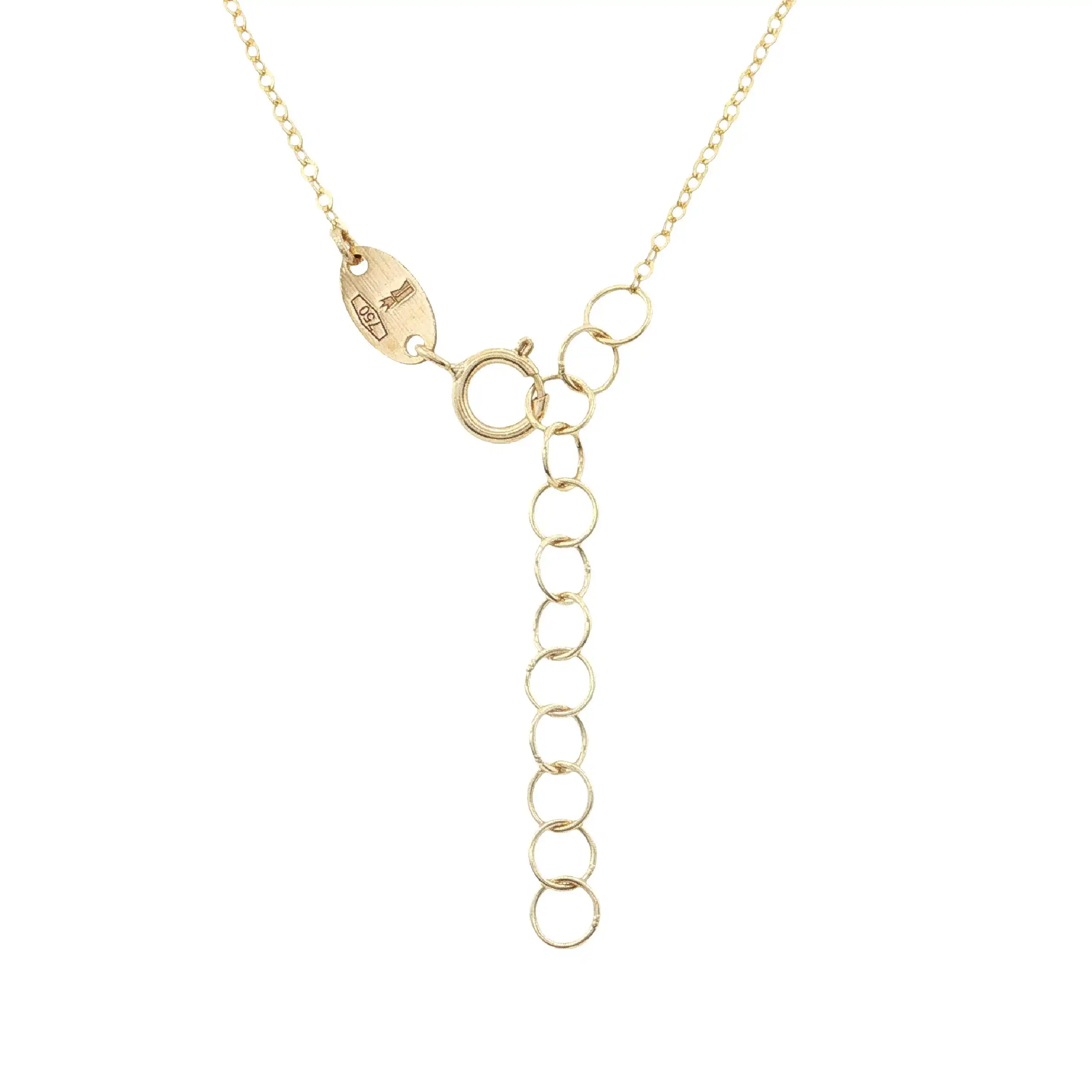 Kette Gelbgold mit Kugelanhänger diamantiert