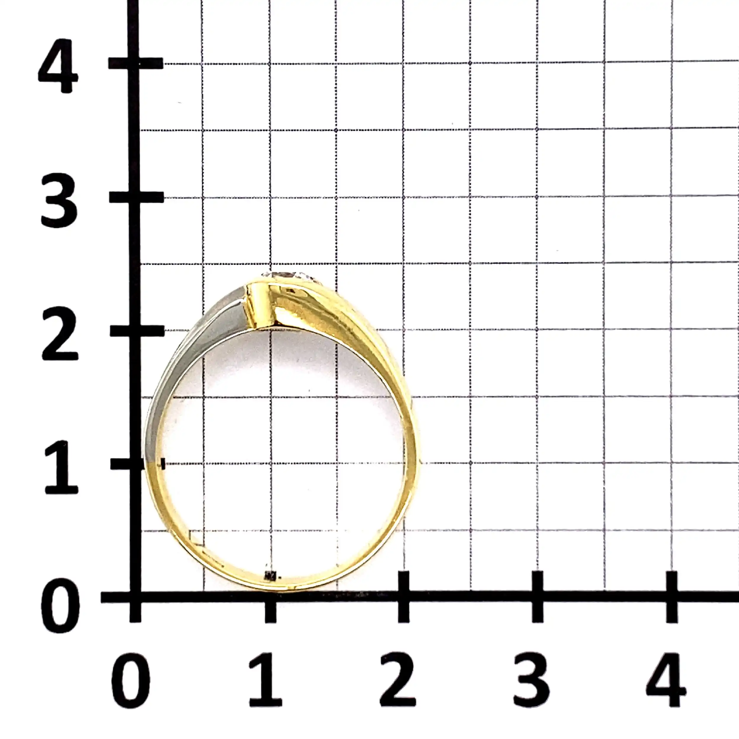 Ring Bicolor mit Brillant Ring Bicolor mit Brillant