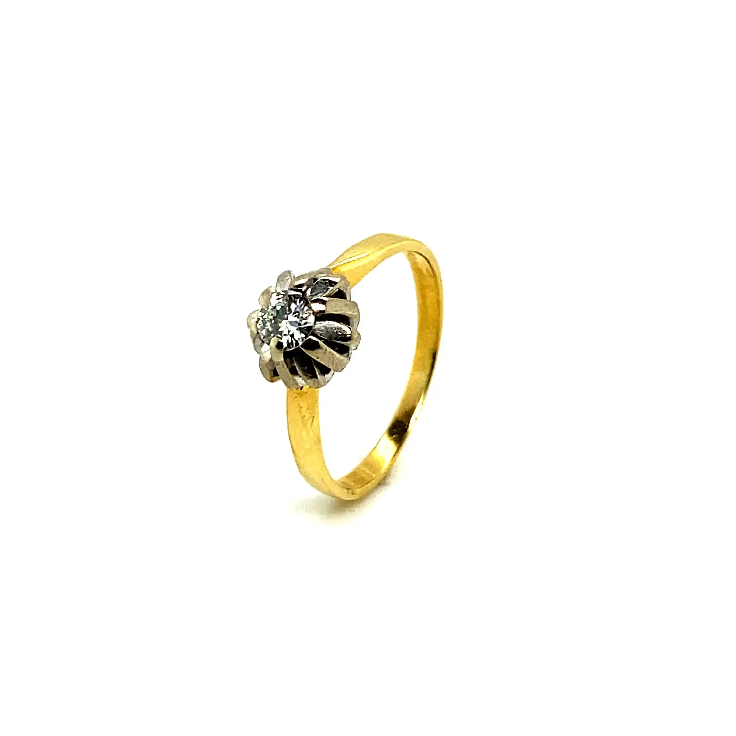 Ring Gelbgold mit Brillant