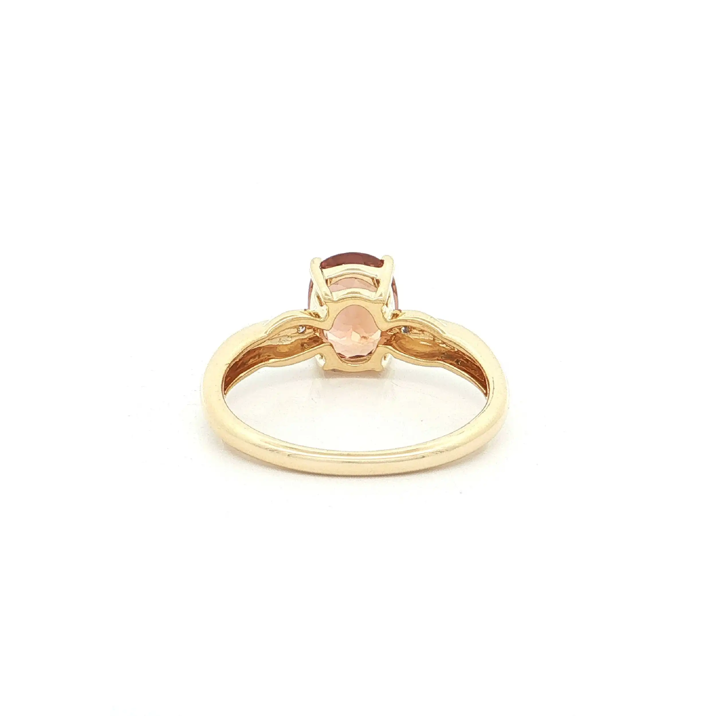 Ring Bicolor mit Kupfer-Turmalin und Brillanten, mit Echtheitszertifikat