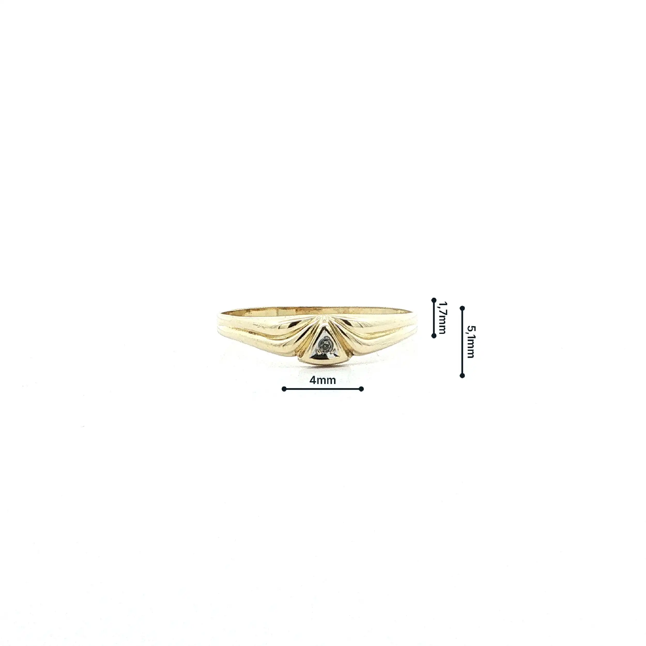 Ring Gelbgold mit Diamant Ring Gelbgold mit Diamant