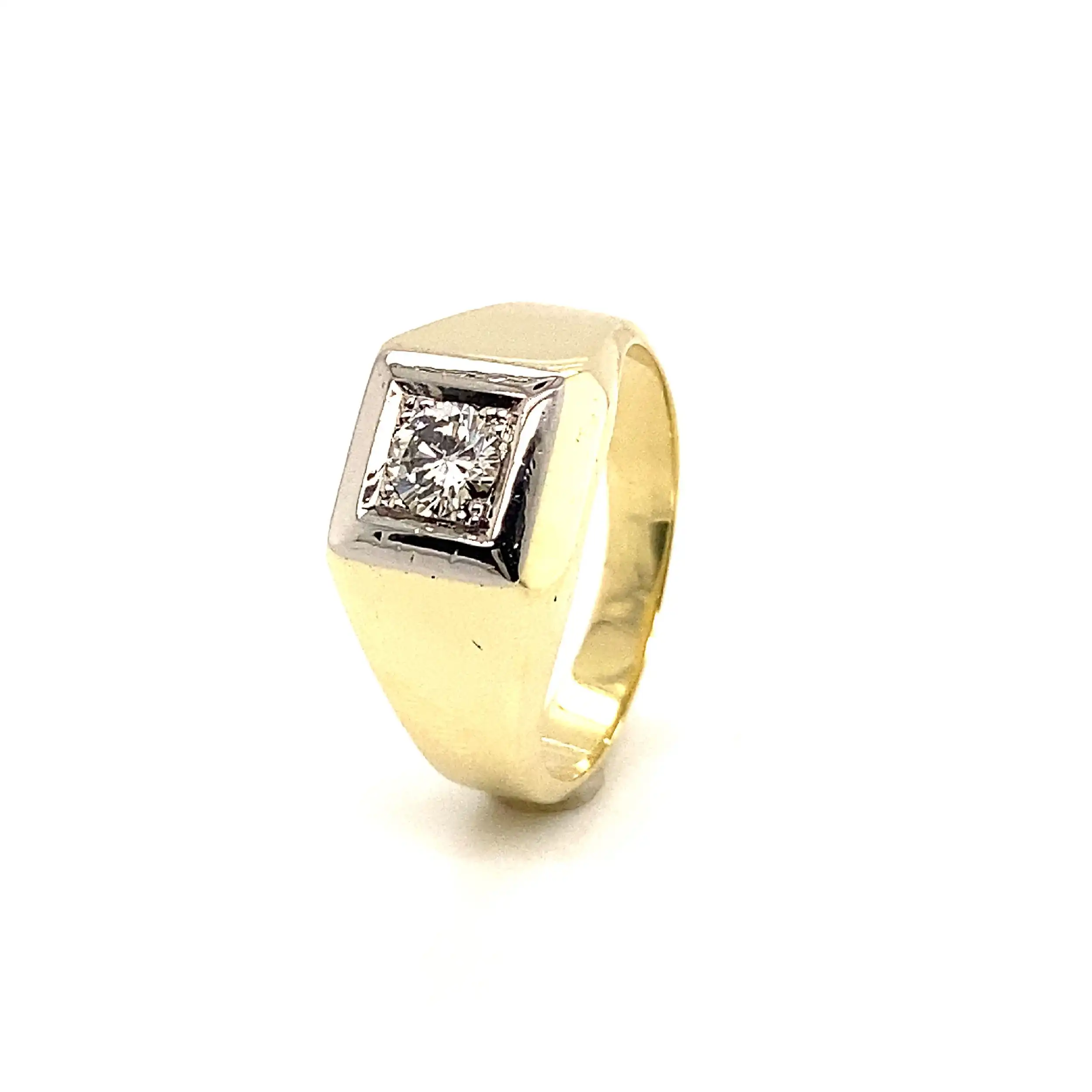 Ring Bicolor mit Brillant Ring Bicolor mit Brillant