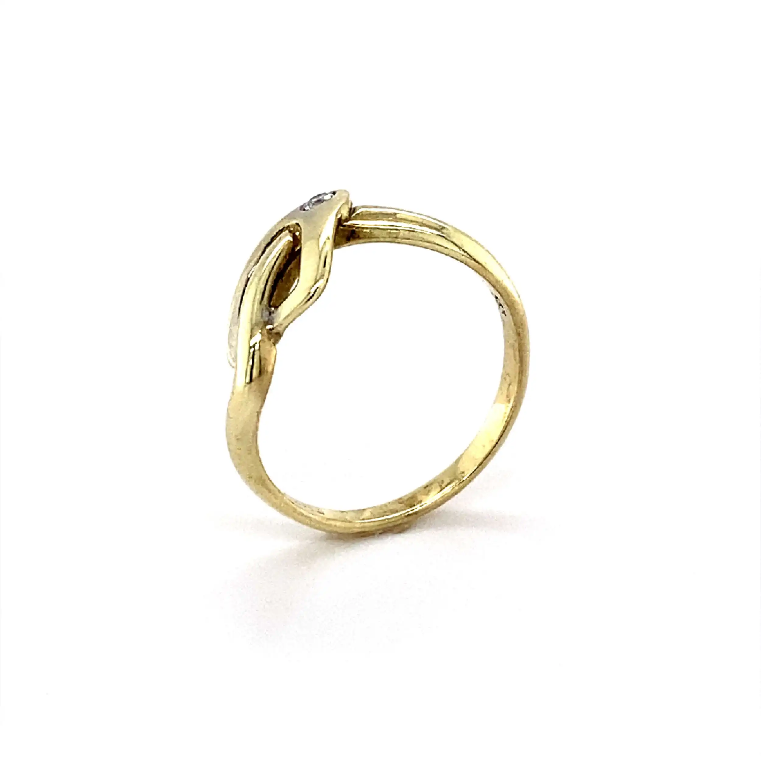 Ring Gelbgold mit Brillant Ring Gelbgold mit Brillant