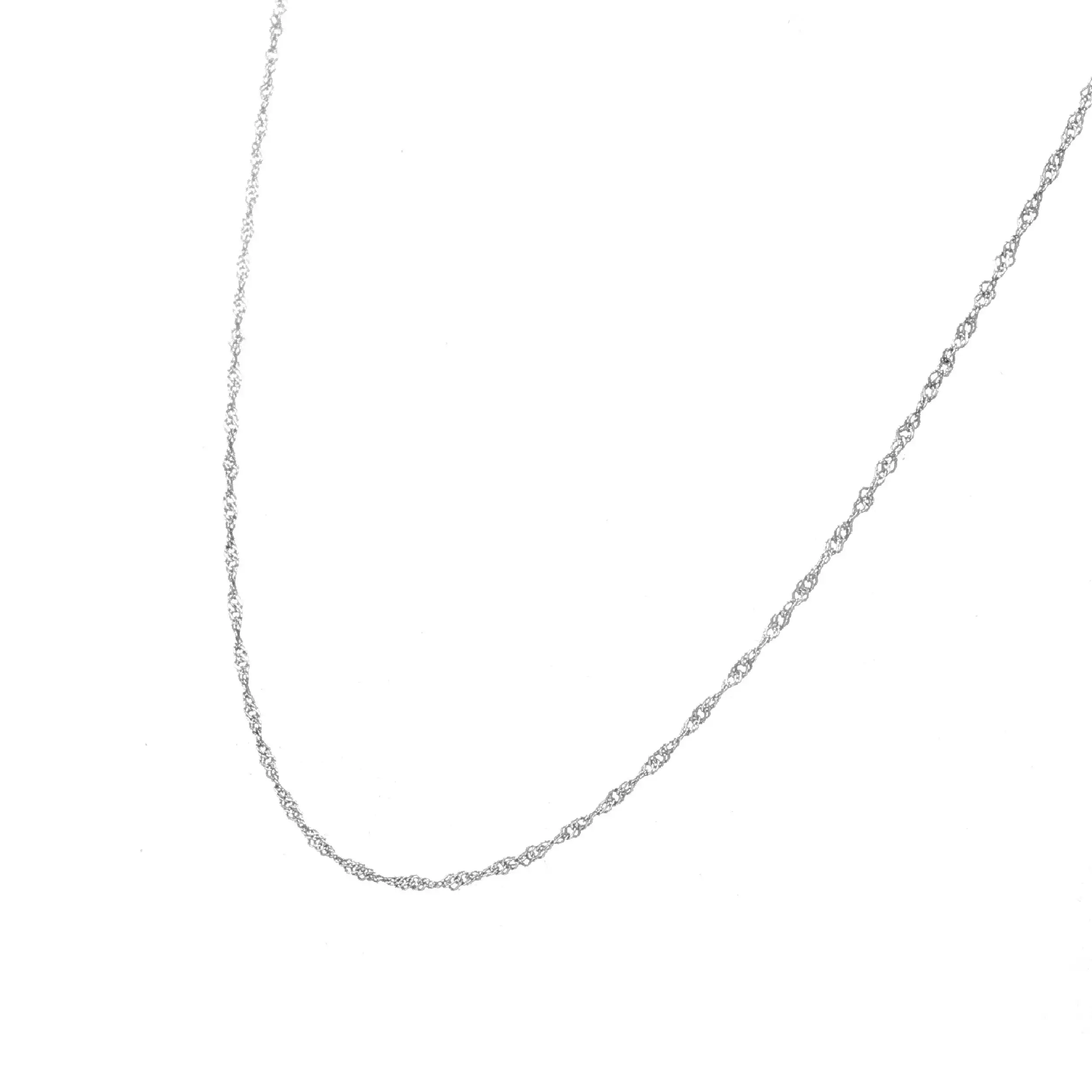 Kette Weißgold gedreht