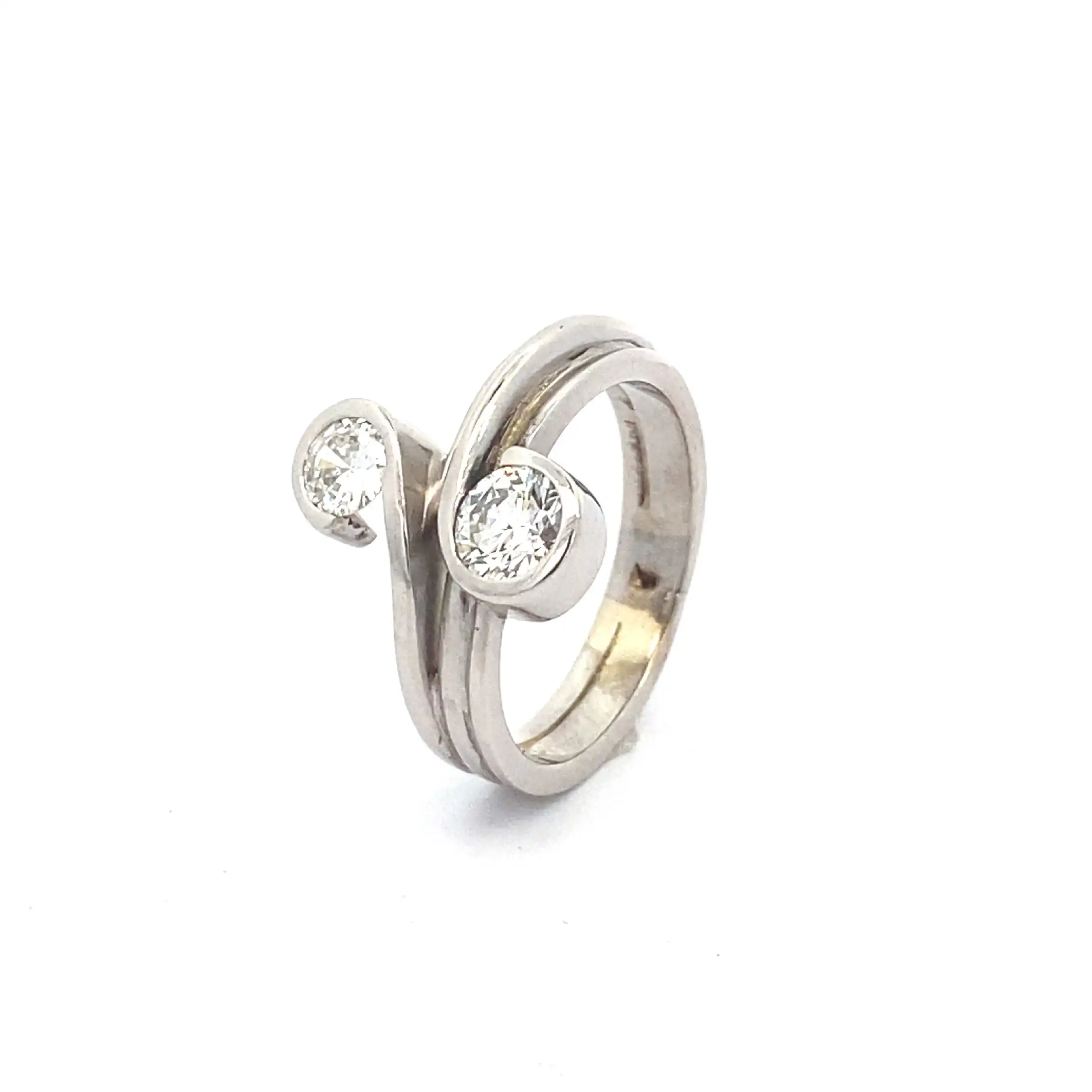 Ring Weißgold mit Brillanten Ring Weißgold mit Brillanten