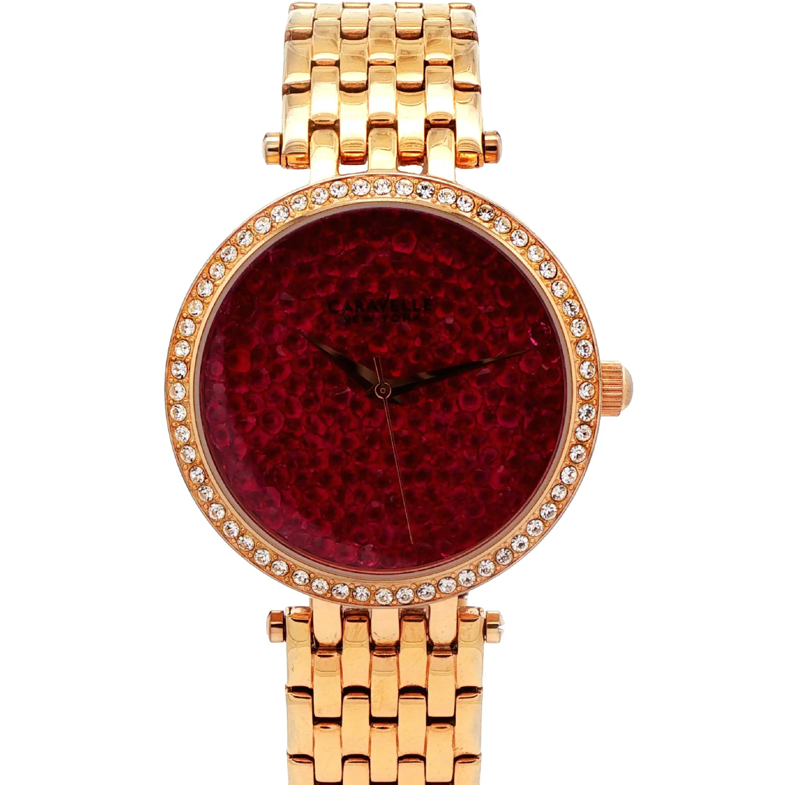 Damenuhr Caravelle Crystal Fashion Berry Rock Quartz