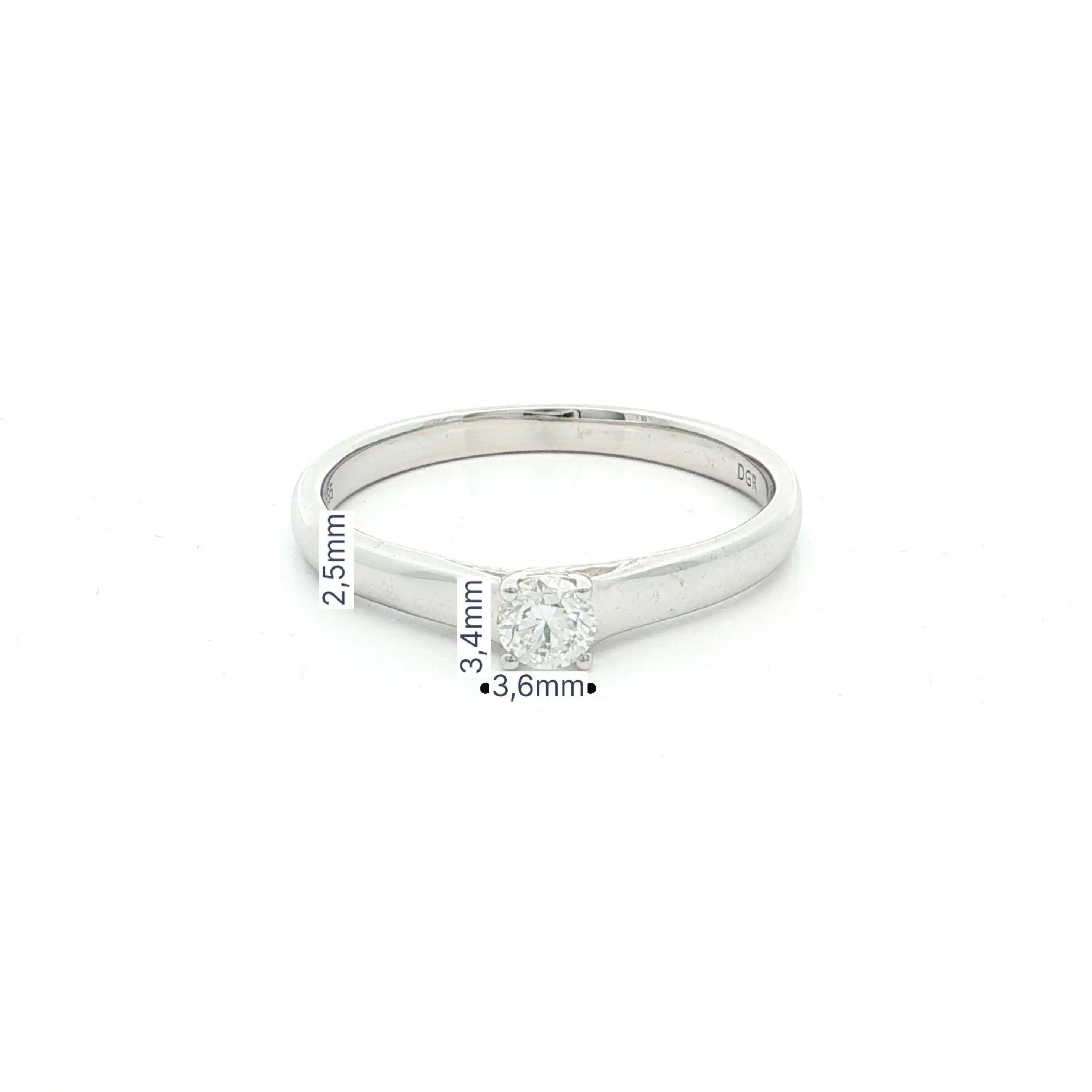 Solitärring Weißgold mit Brillant 0,20ct Solitärring Weißgold mit Brillant 0,20ct
