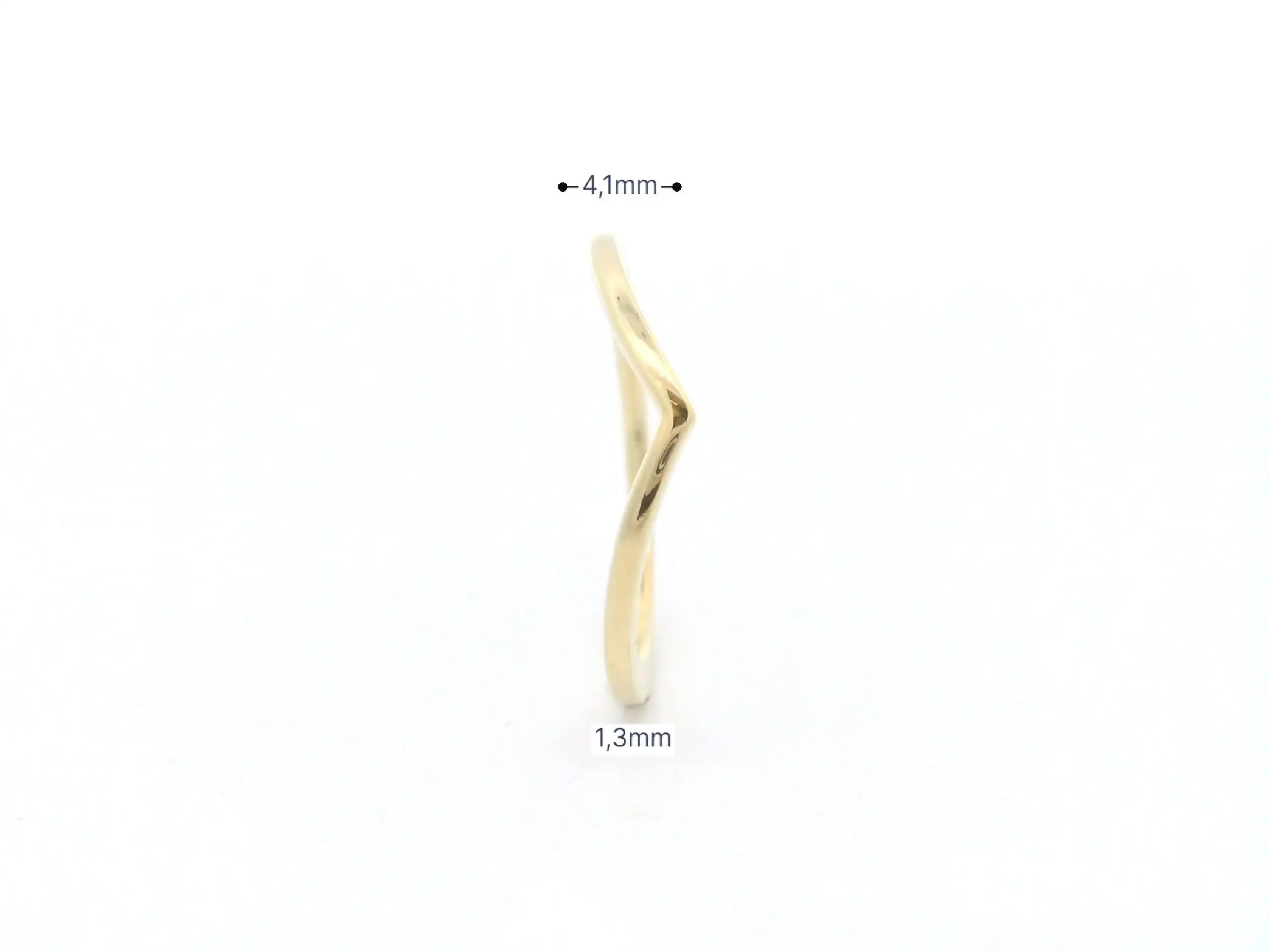 Pandora Ring polierter Wishbone vergoldet Pandora Ring polierter Wishbone vergoldet