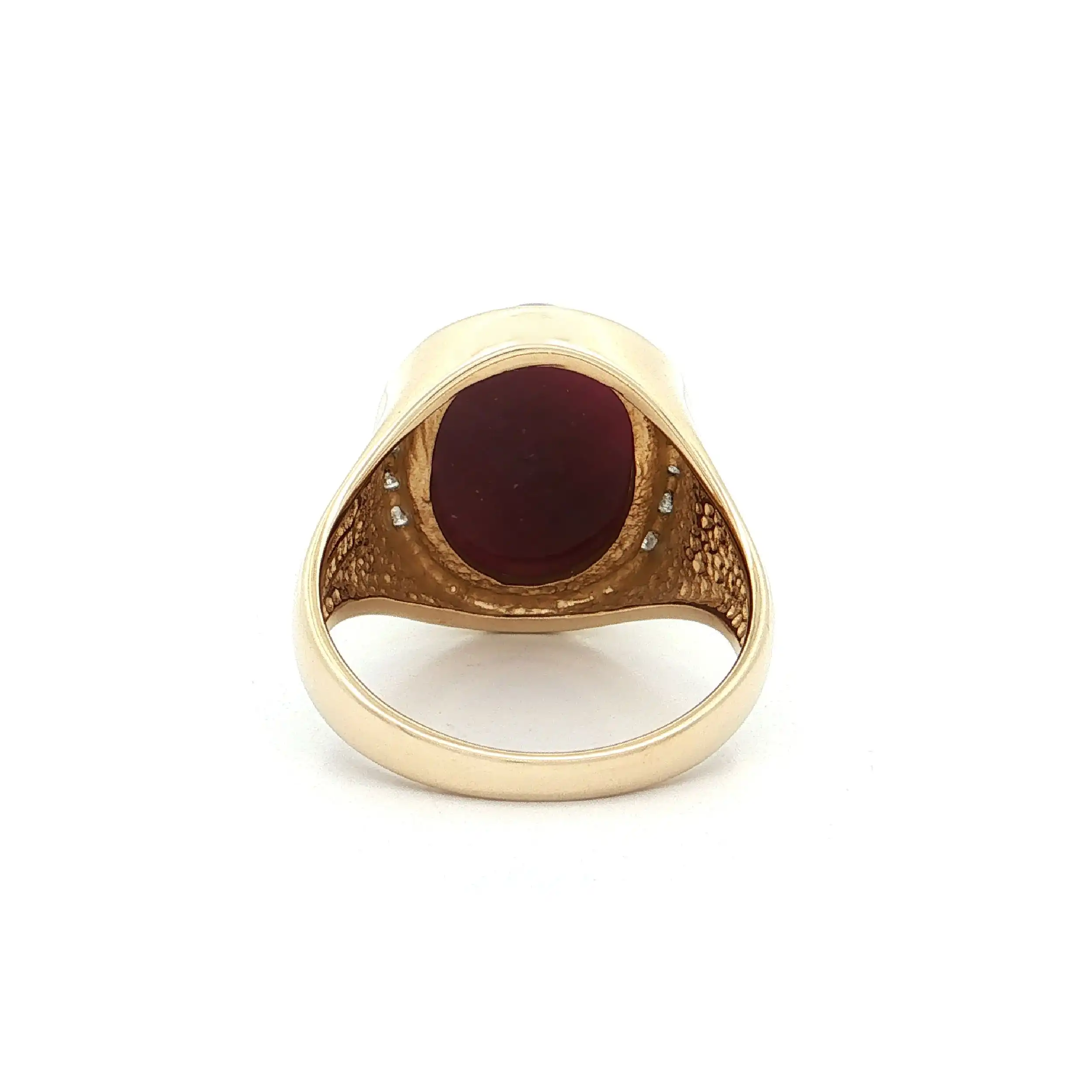 Ring Gelbgold mit Rubin und Diamanten Ring Gelbgold mit Rubin und Diamanten