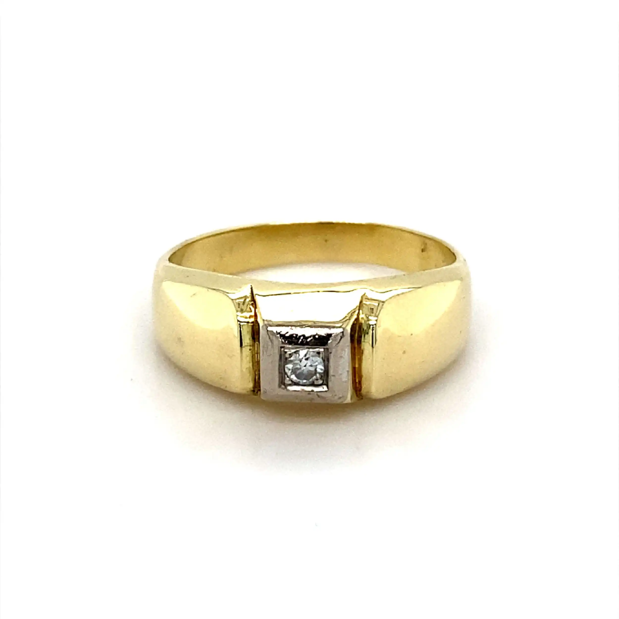 Ring Bicolor mit Brillant Ring Bicolor mit Brillant