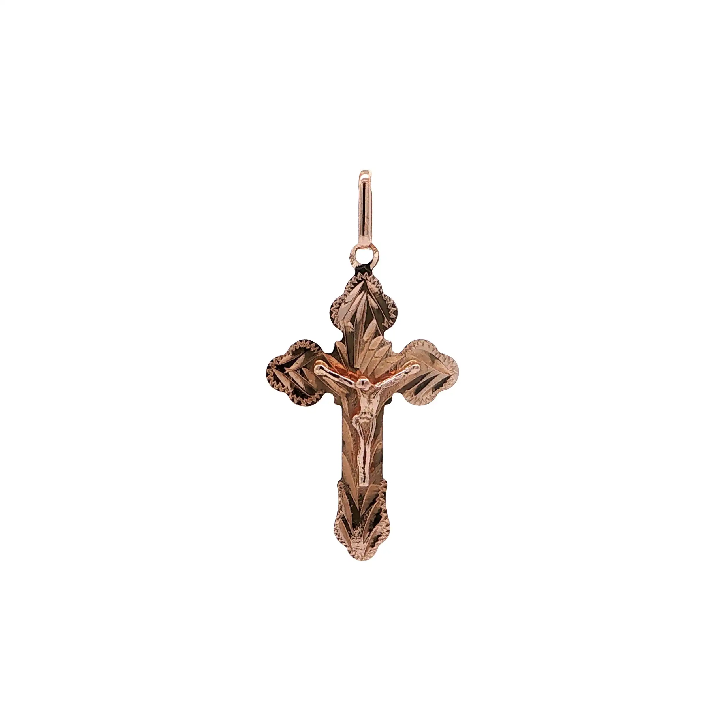 Anhänger Roségold Kreuz