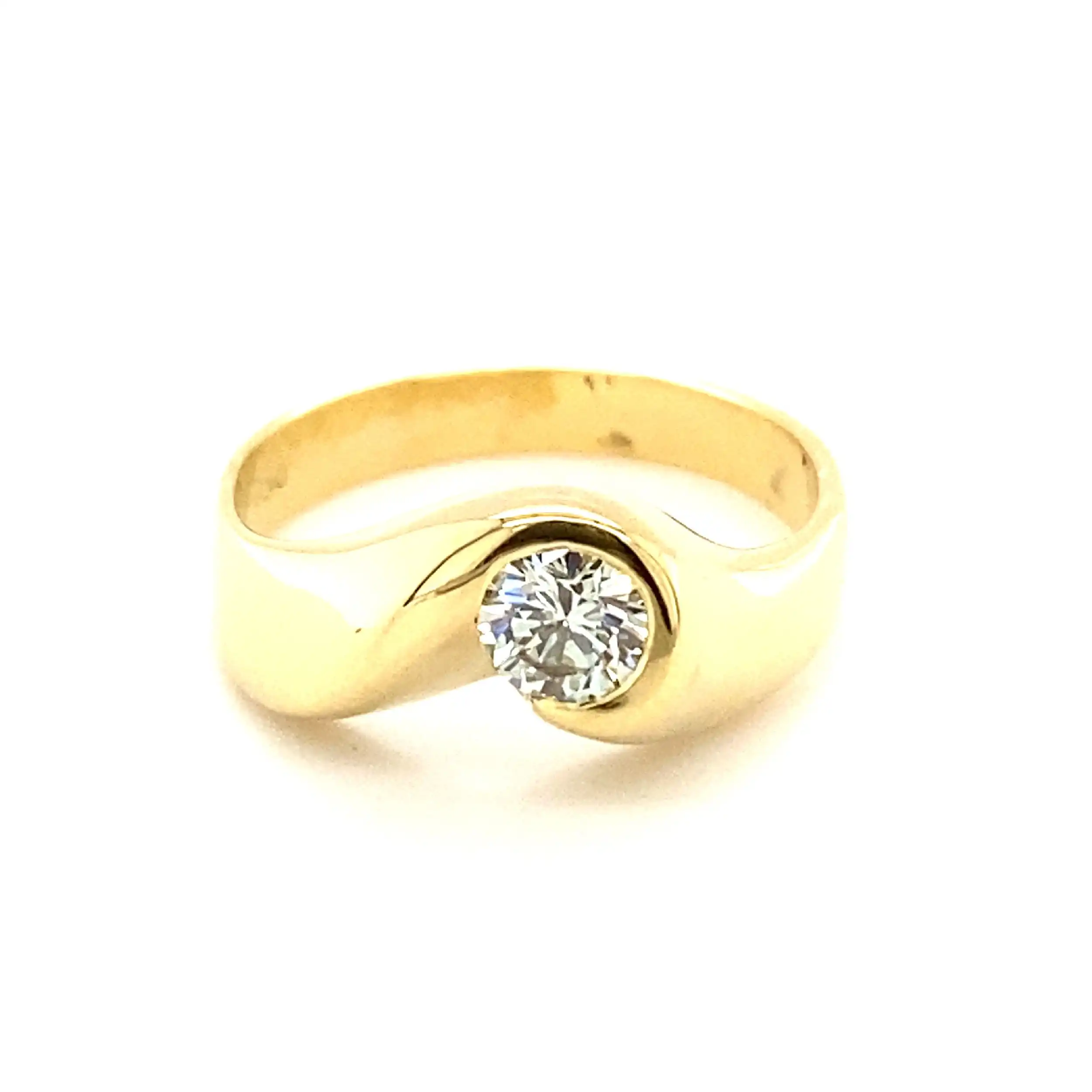 Ring Gelbgold mit Brillant Ring Gelbgold mit Brillant