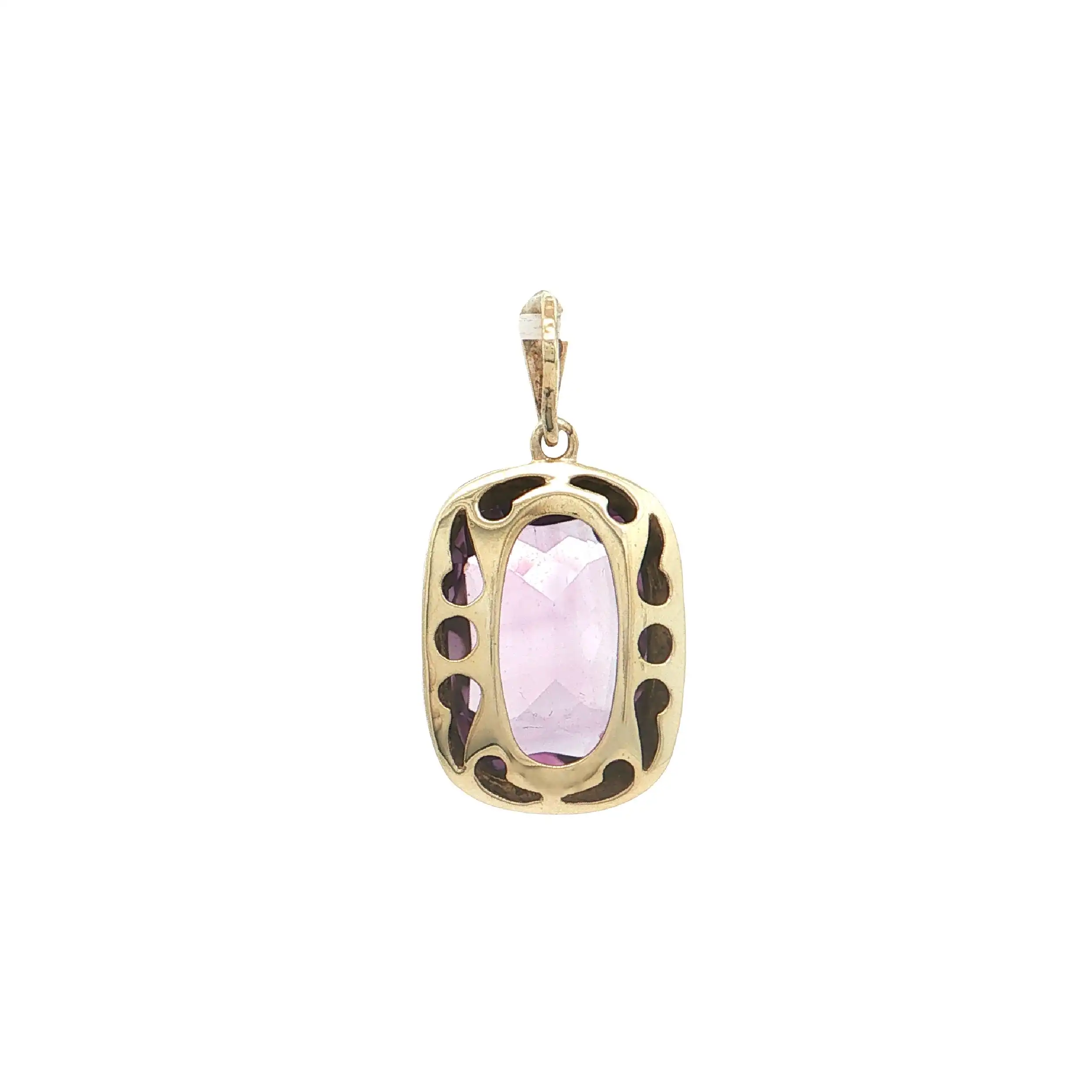 Anhänger Gelbgold mit Amethyst
