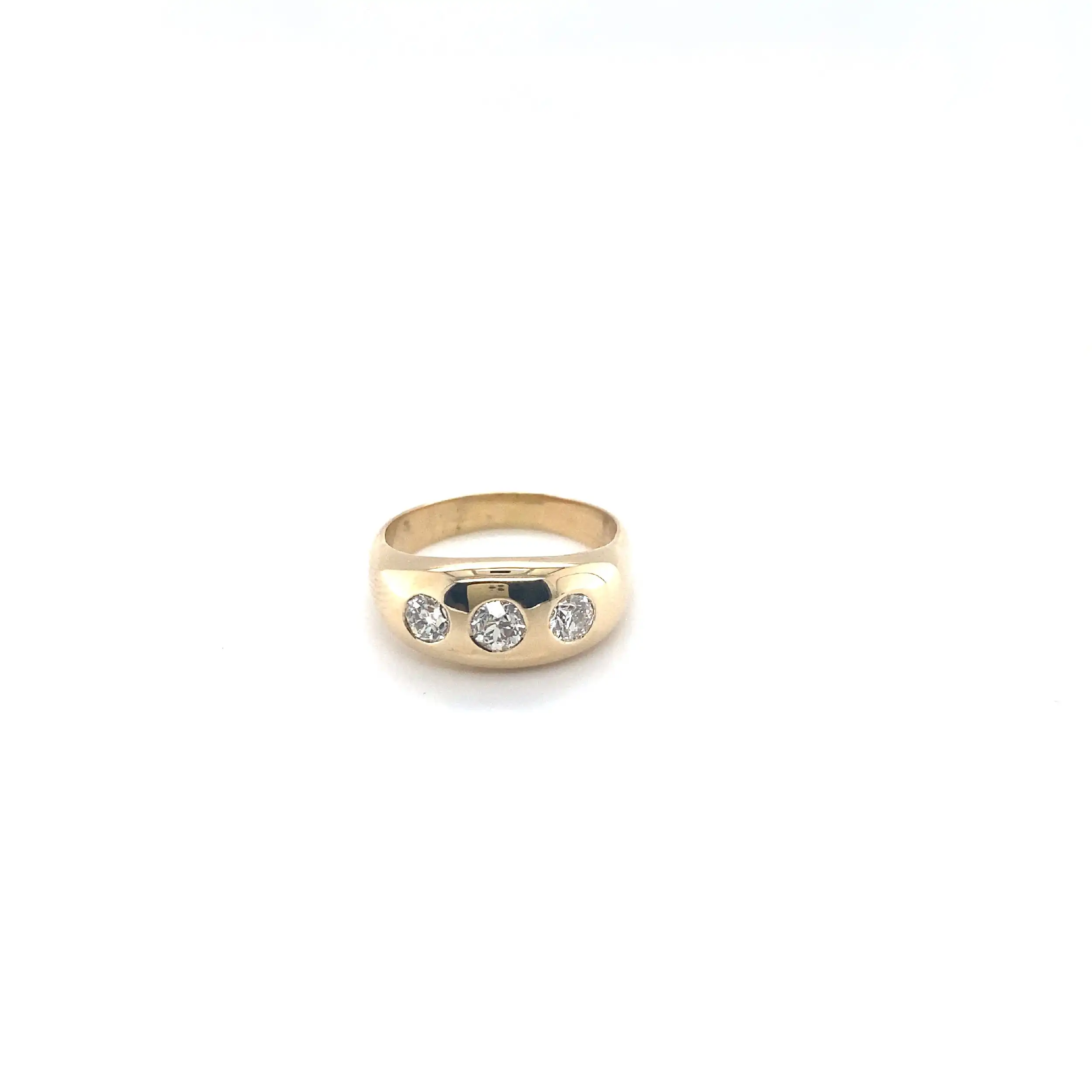 Ring Gelbgold mit Altschliffbrillanten Ring Gelbgold mit Altschliffbrillanten