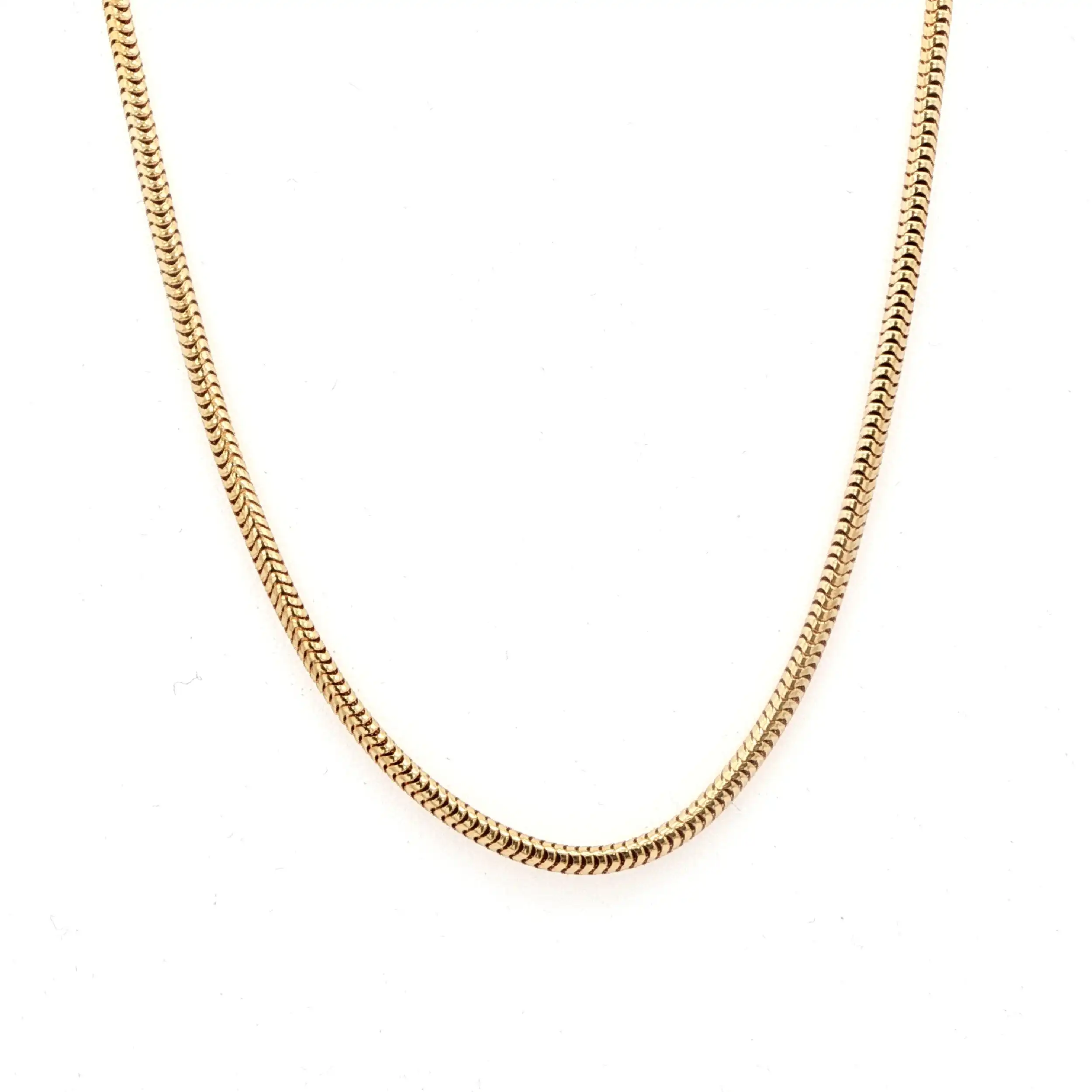 Schlangenkette Gelbgold
