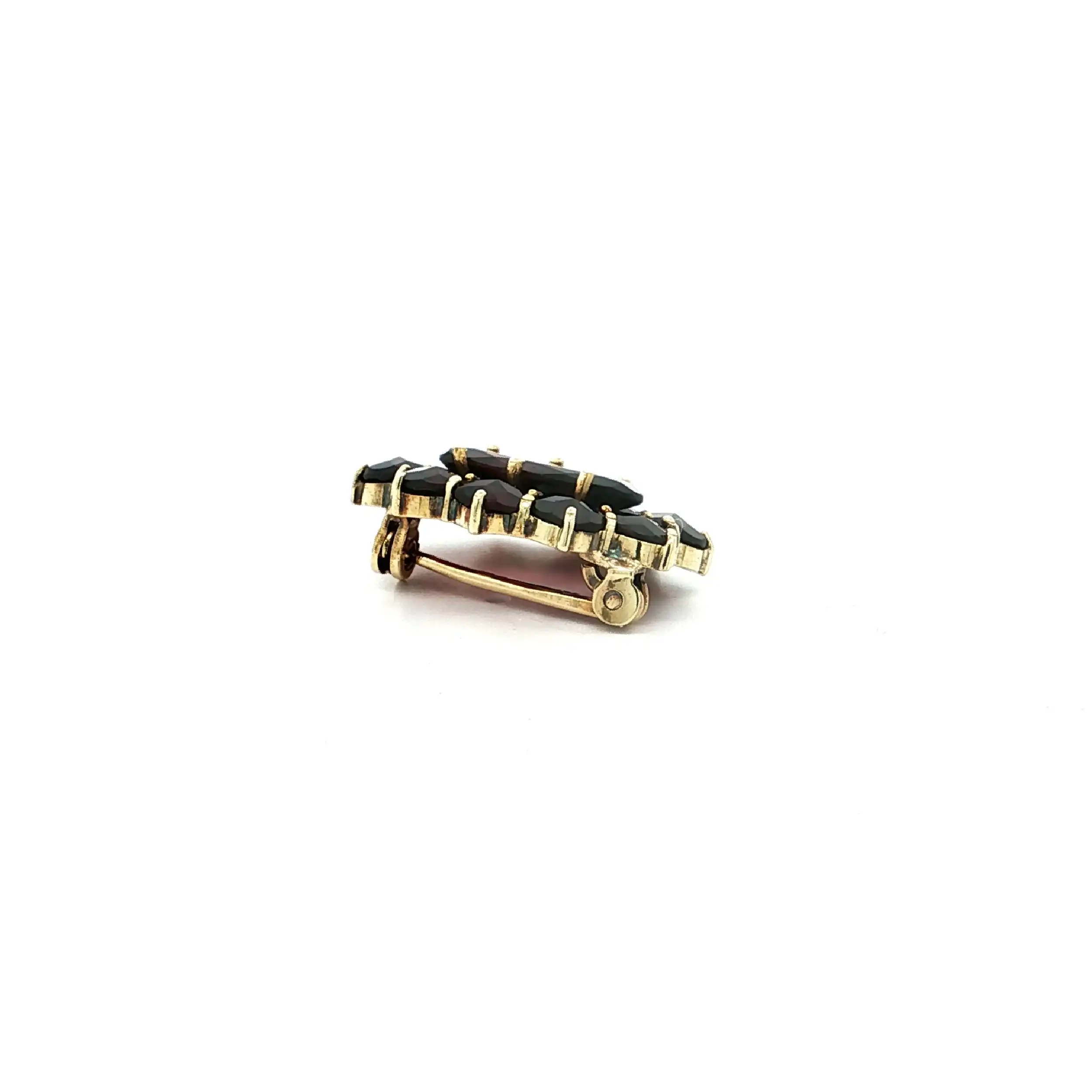 Nadel Gelbgold mit Granat Nadel Gelbgold mit Granat