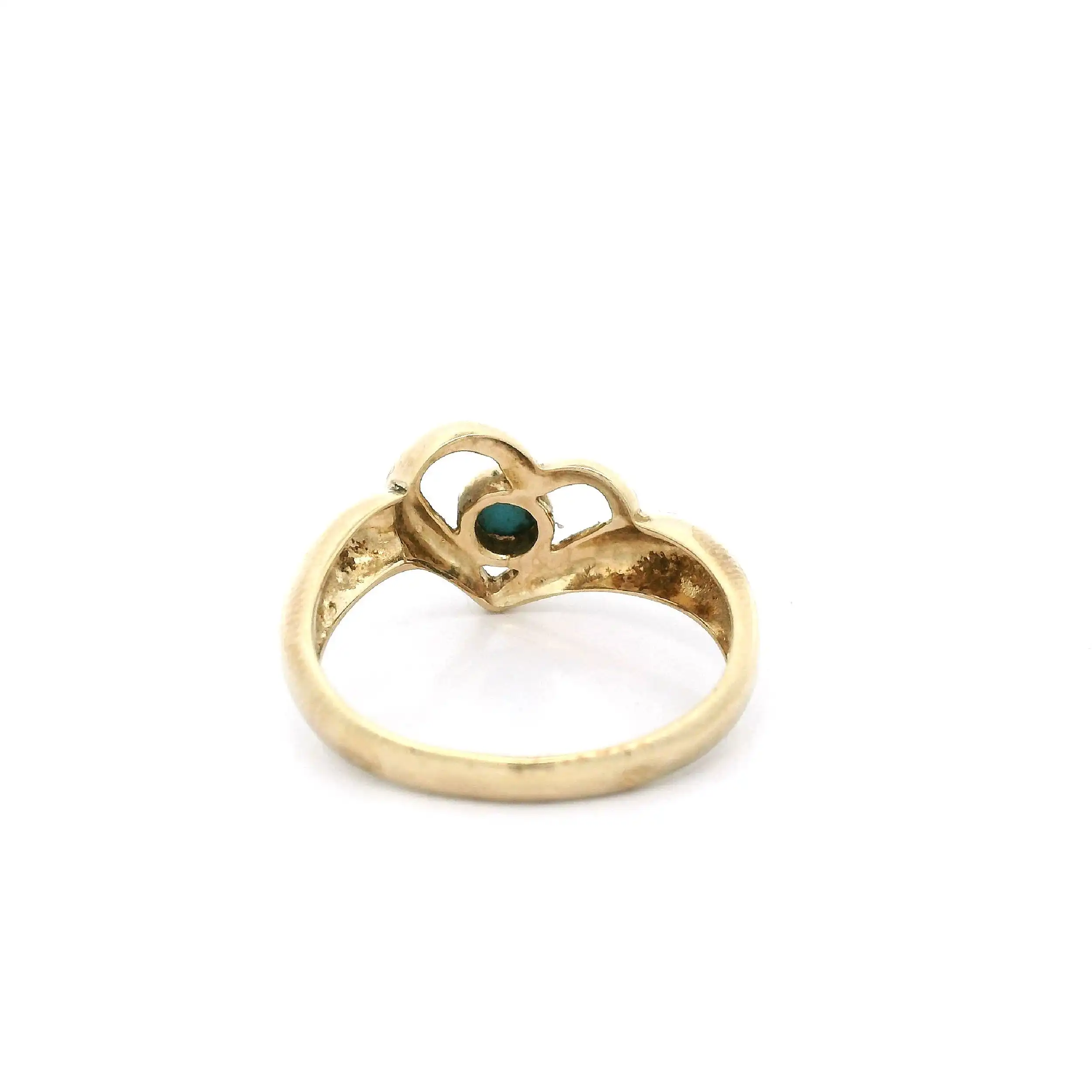 Ring Gelbgold mit blauem Farbstein Ring Gelbgold mit blauem Farbstein