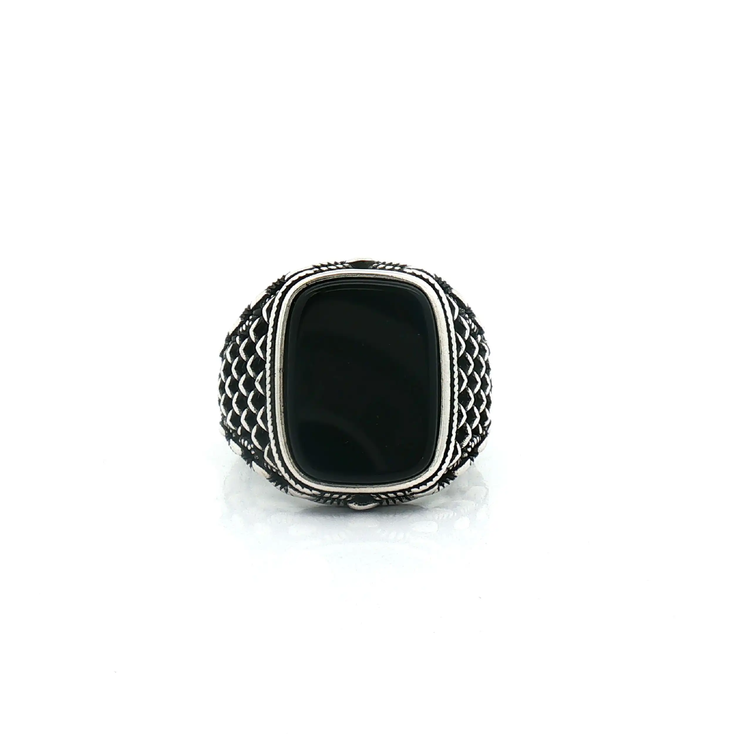 Ring Silber mit Onyx