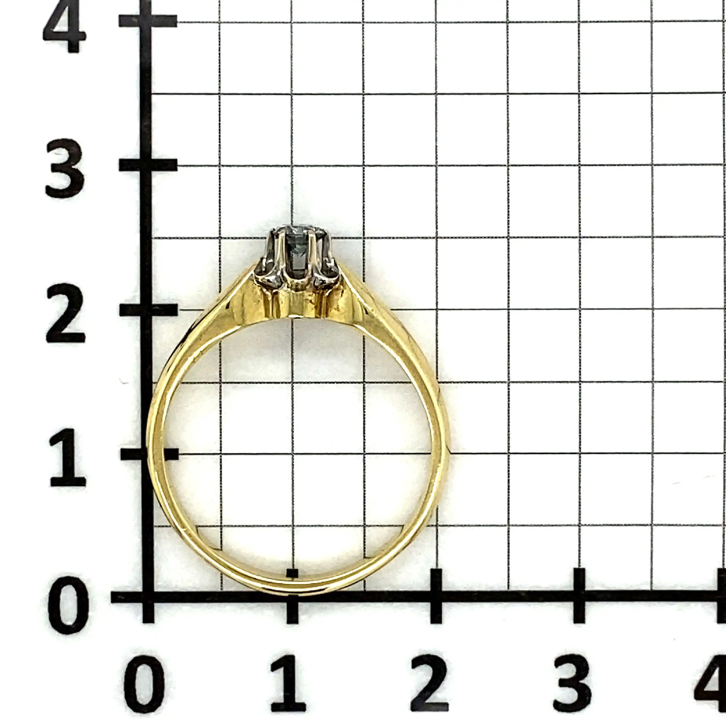 Ring Bicolor mit Brillant Solitär Ring Bicolor mit Brillant Solitär