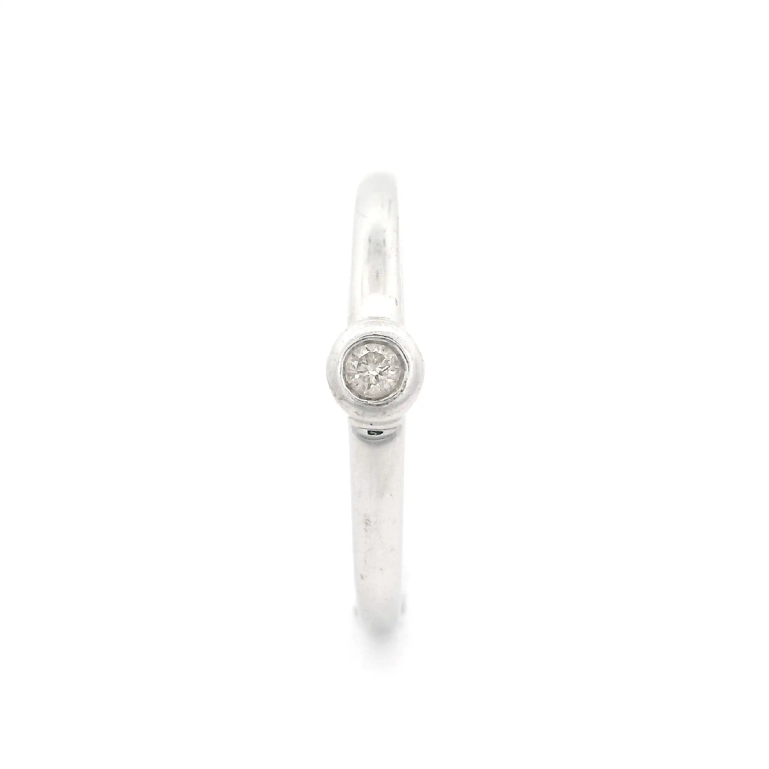 Solitärring Weißgold mit Brillant Solitärring Weißgold mit Brillant