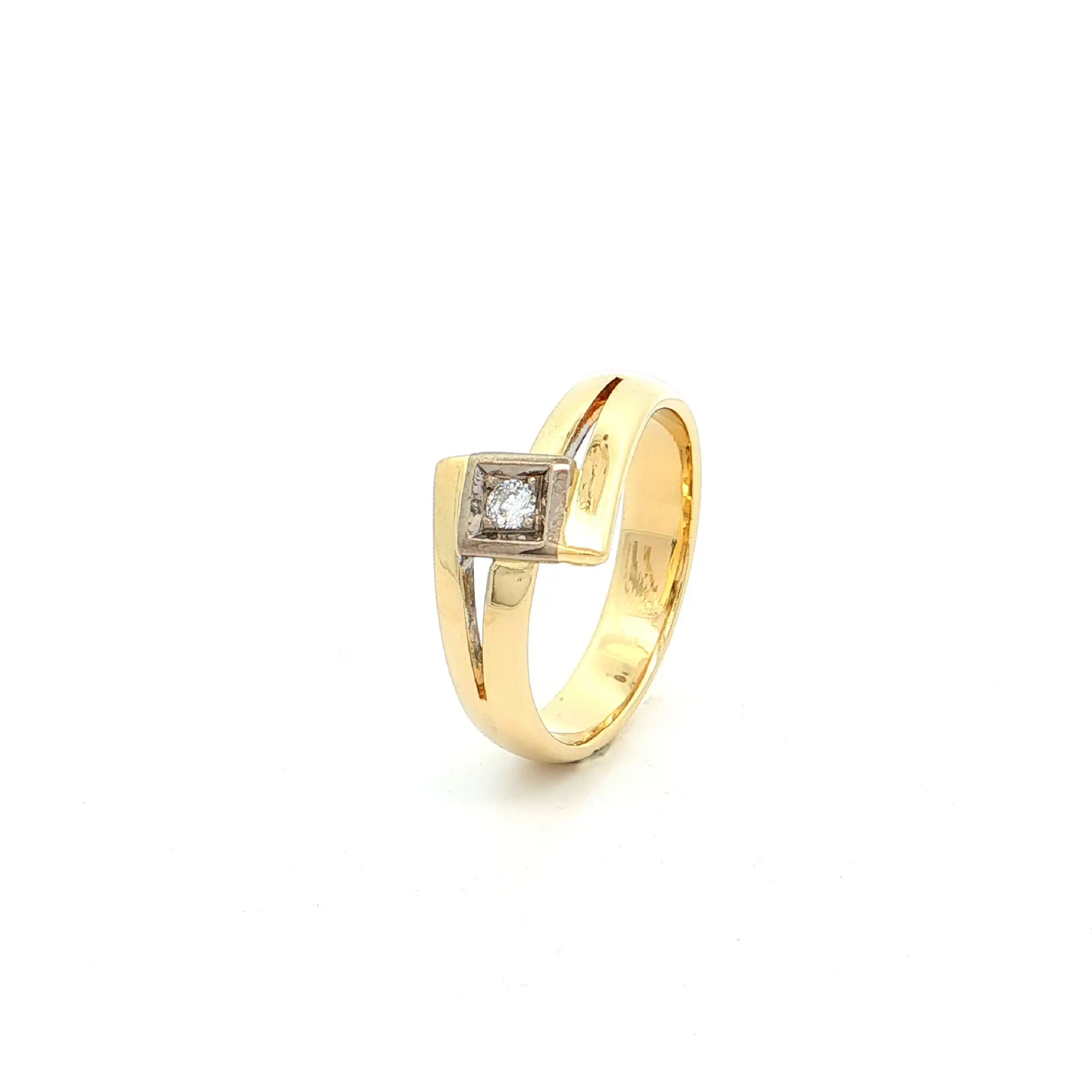 Ring Bicolor mit Brillant "Niessing" Ring Bicolor mit Brillant "Niessing"