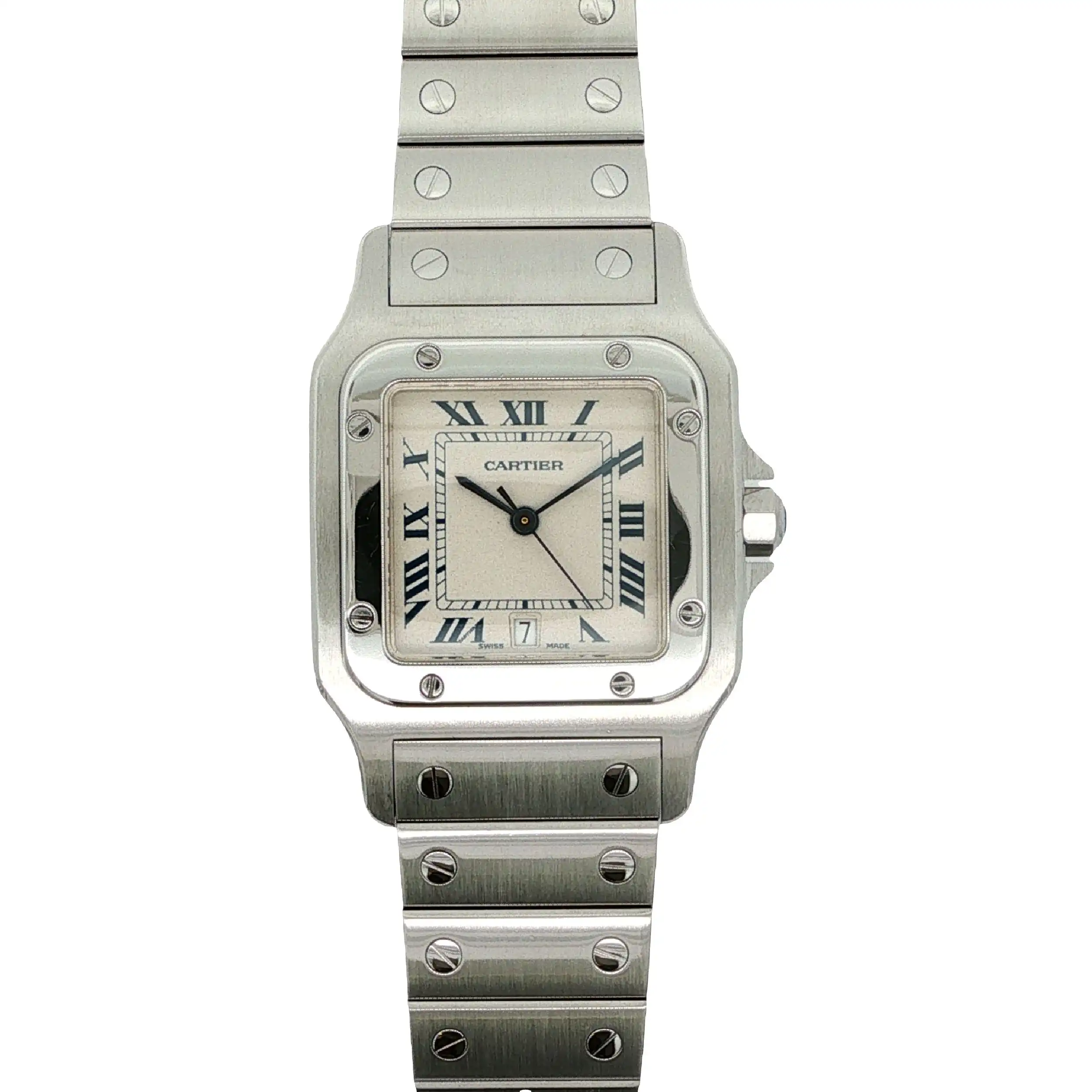 Damenuhr Cartier Santos Galbée Damenuhr Cartier Santos Galbée