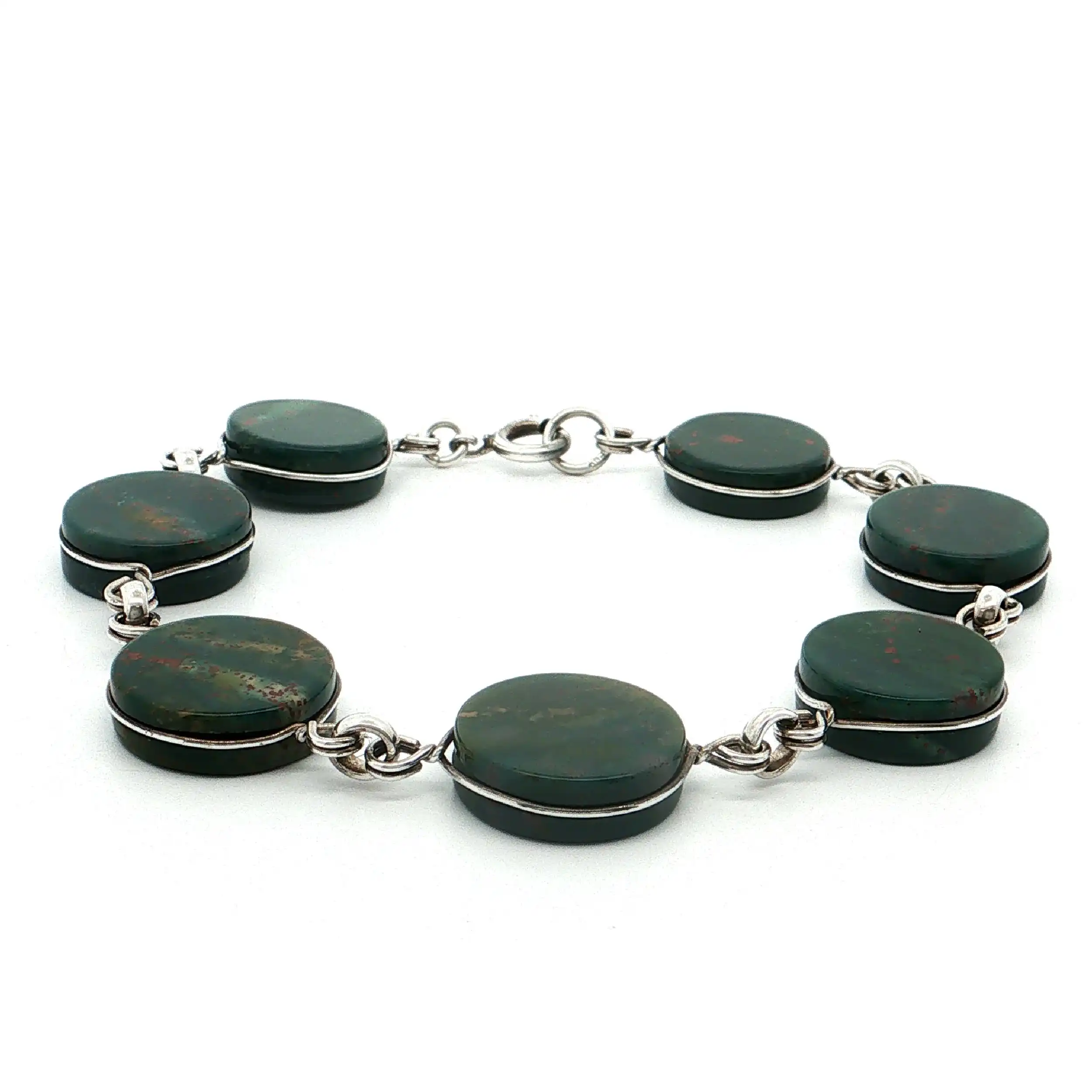 Armband Silber mit Blutsteinen