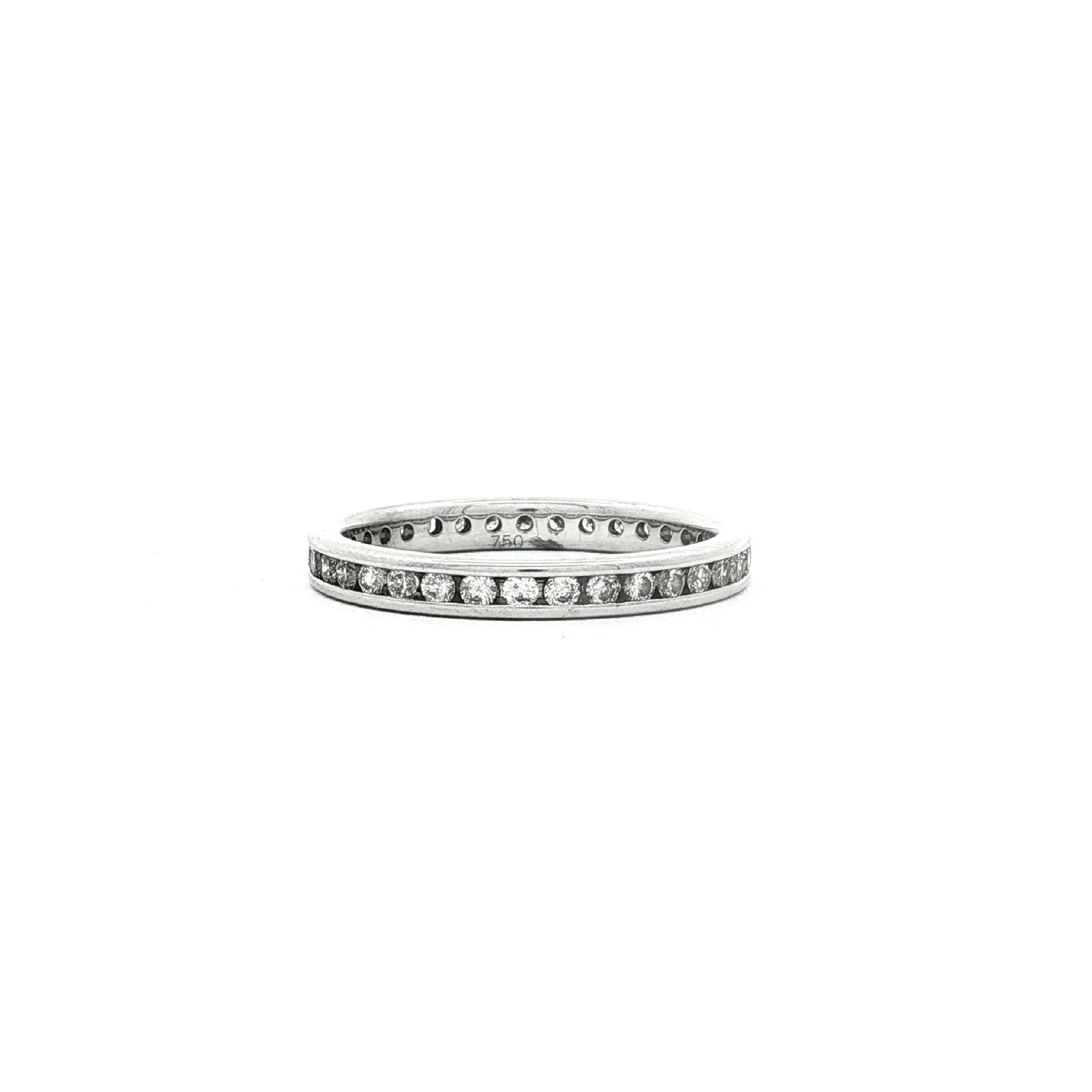 Memoryring Weißgold mit Brillanten