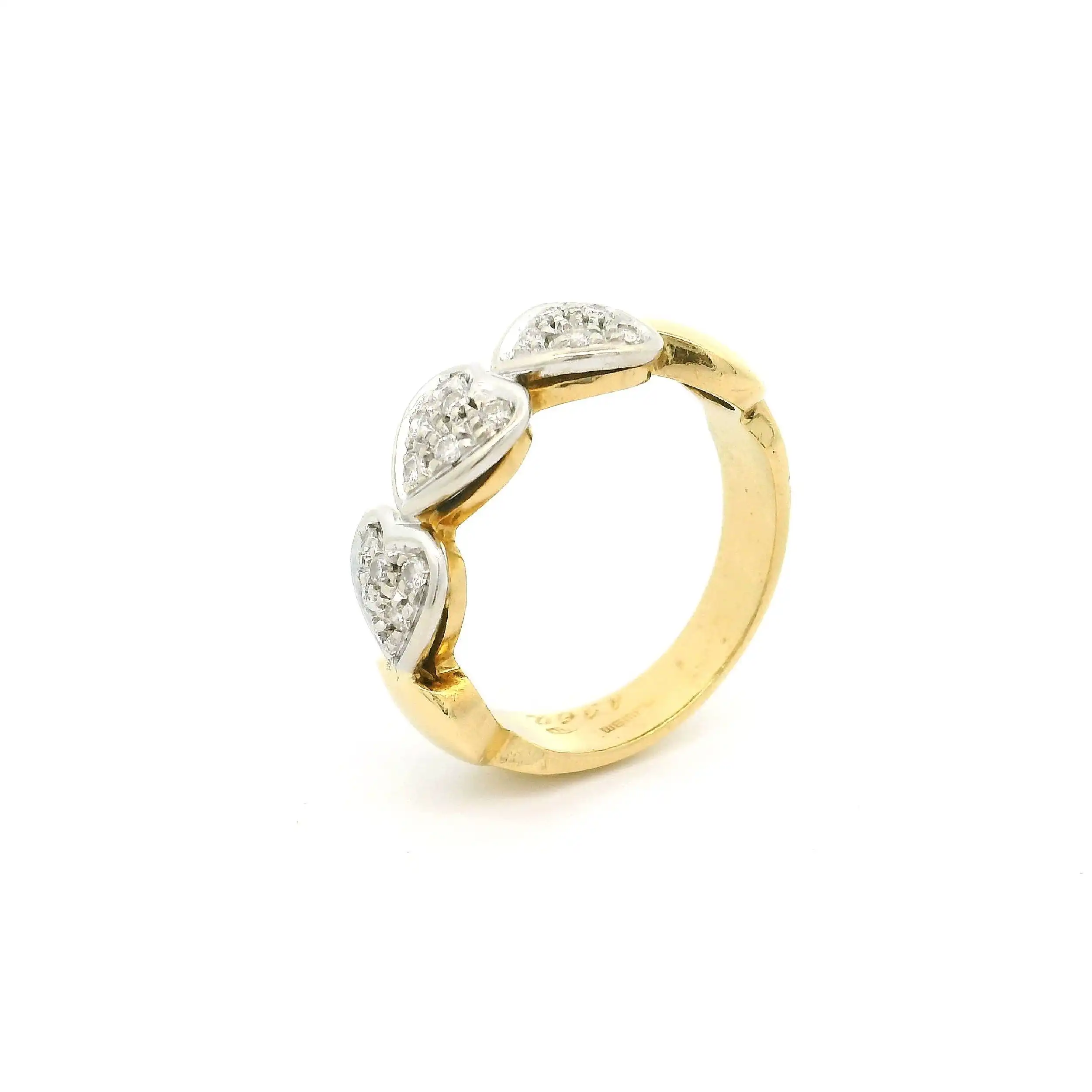 Ring Bicolor Herzen mit Brillanten von Wempe