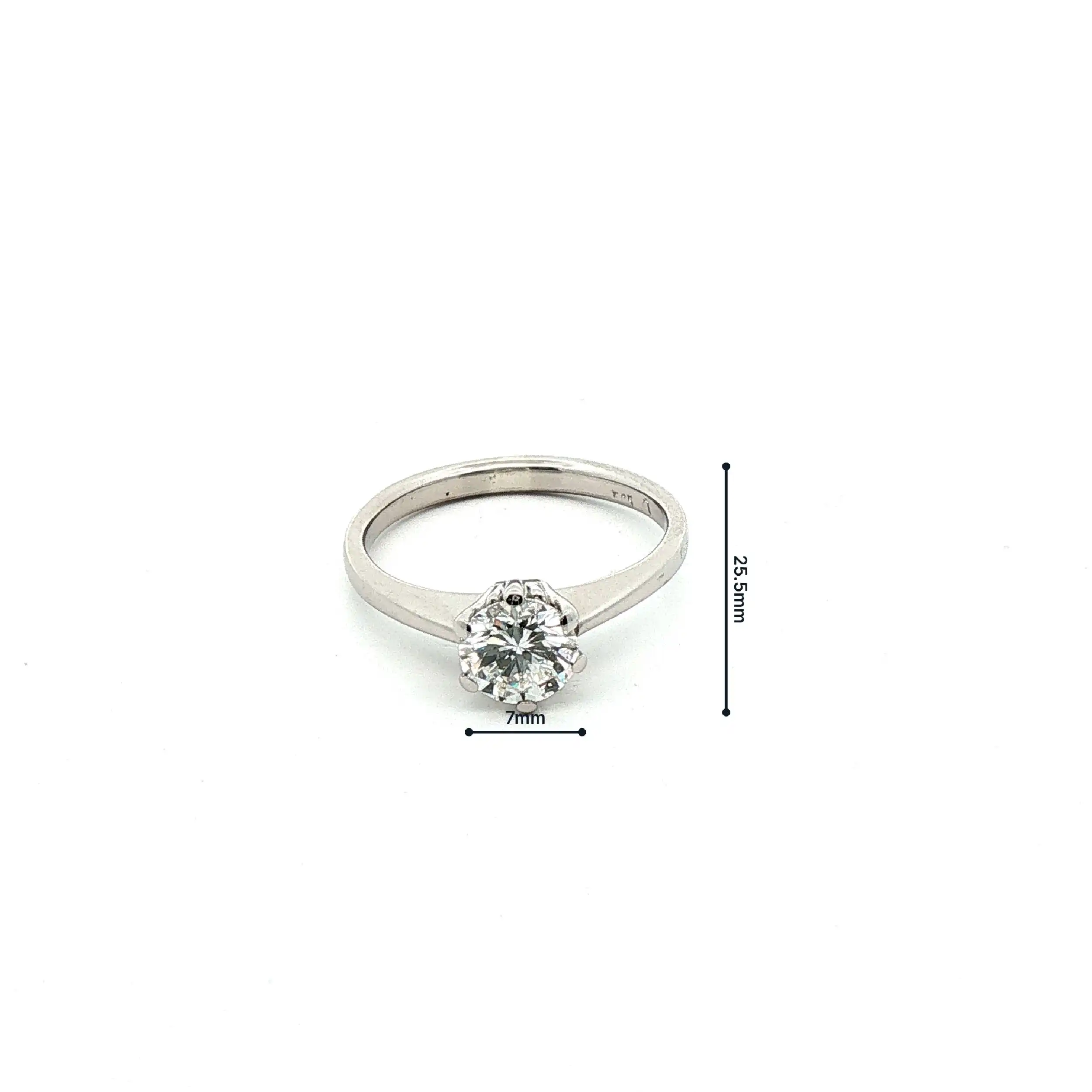 Ring Weißgold mit Brillant Ring Weißgold mit Brillant