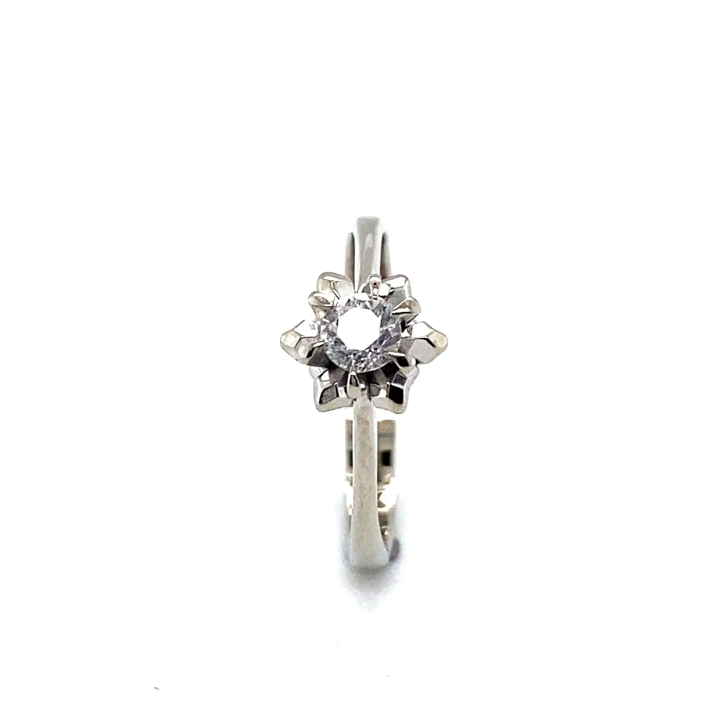 Ring Weißgold mit Brillant Ring Weißgold mit Brillant