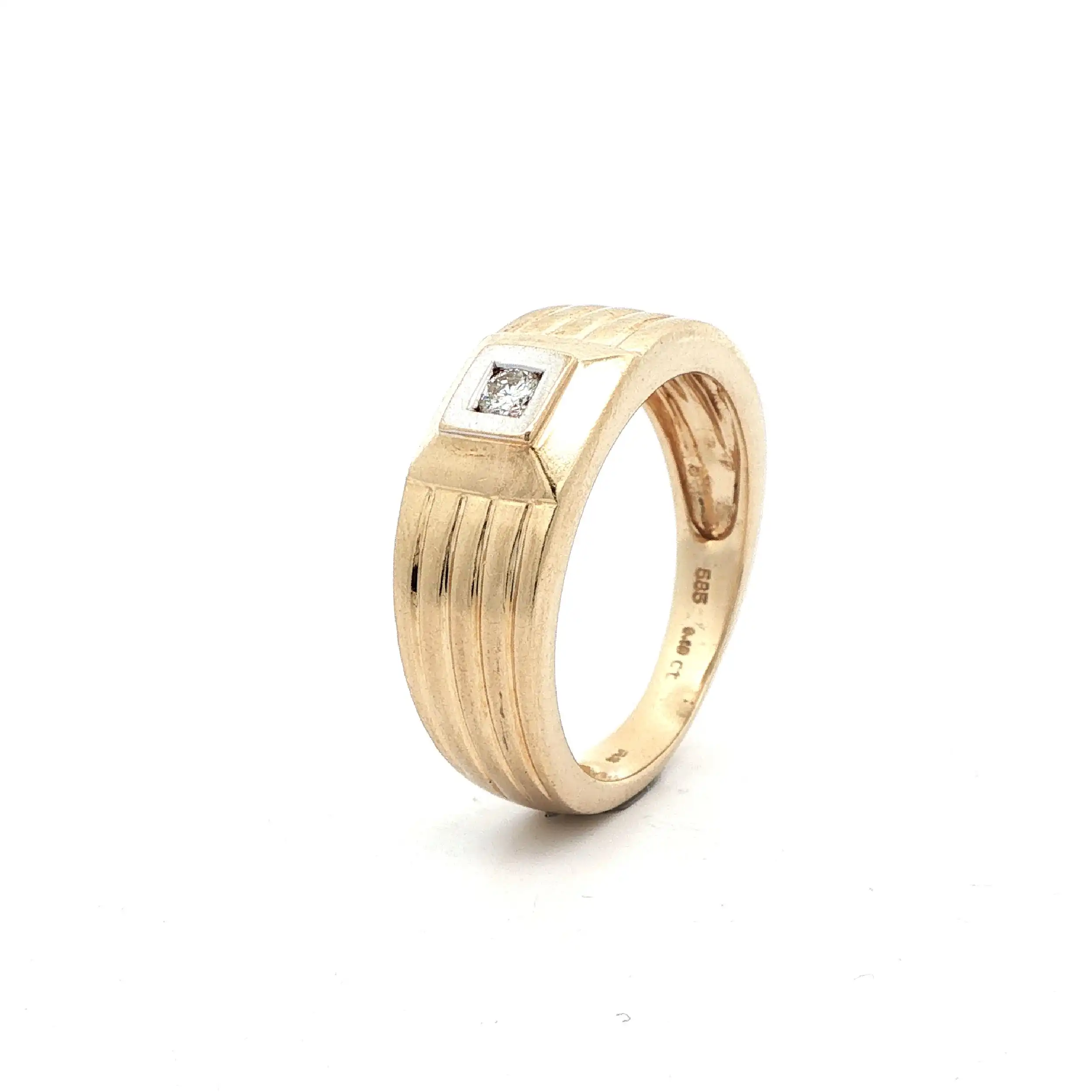 Ring Bicolor mit Brillant