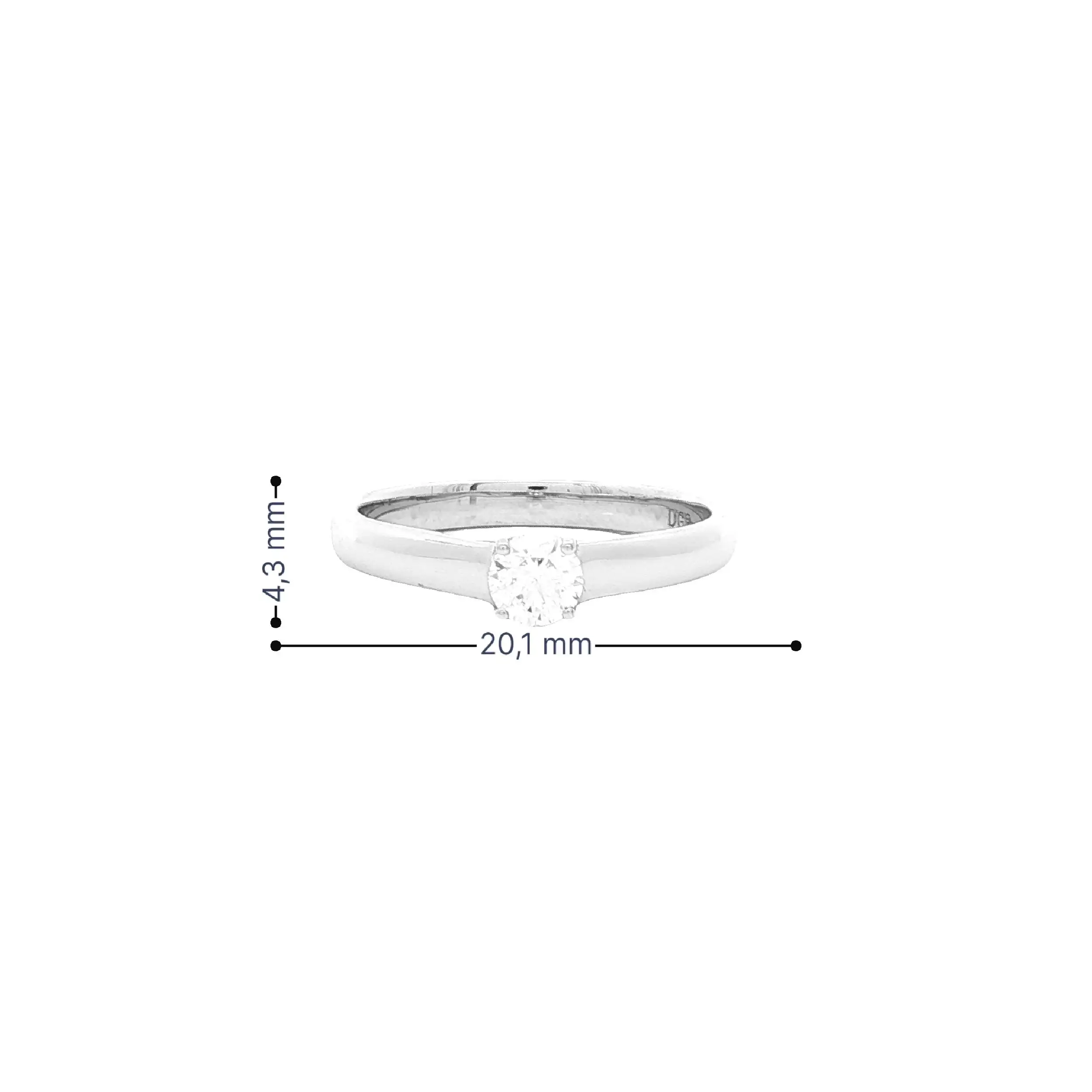 Solitärring Weißgold mit Brillant Solitärring Weißgold mit Brillant