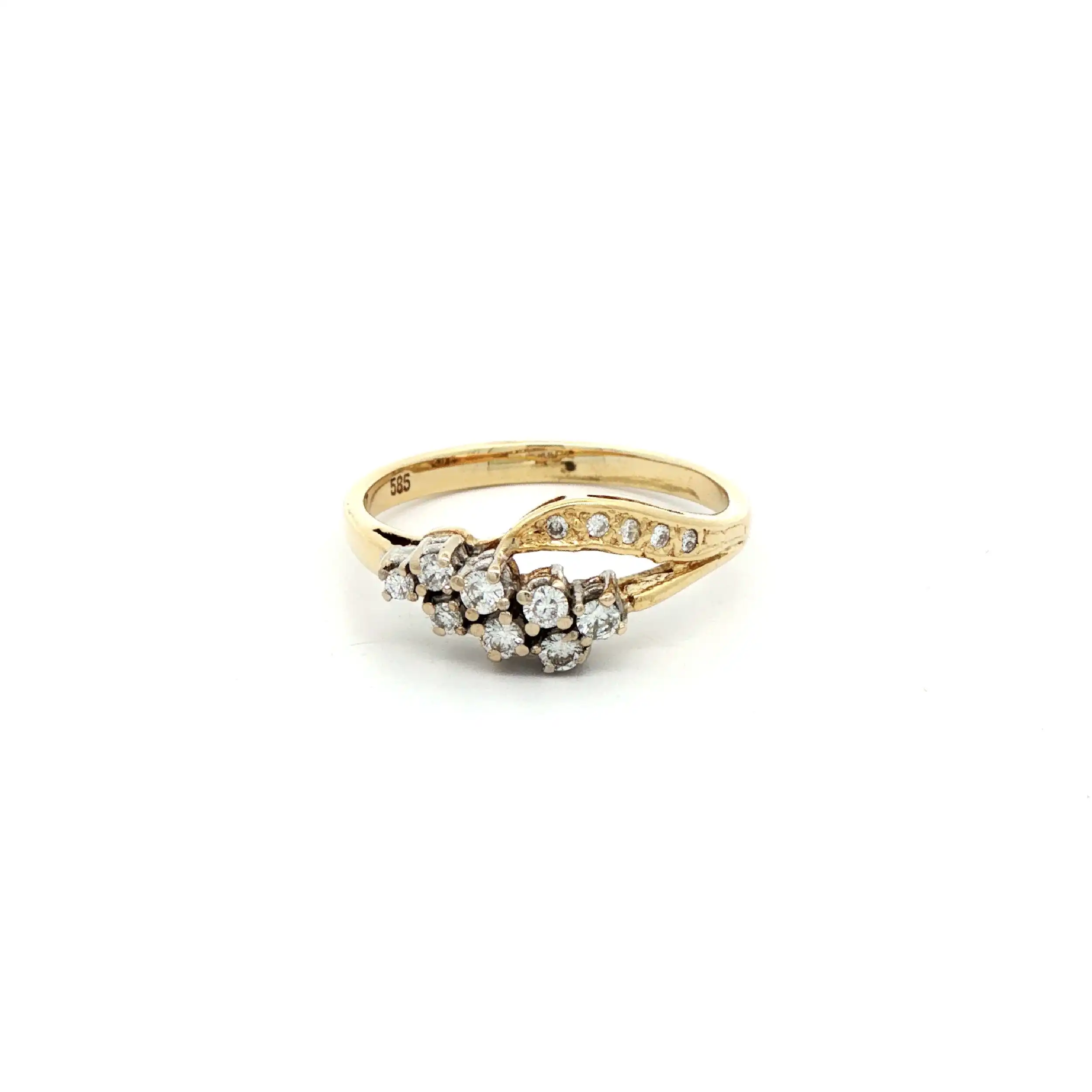 Ring Bicolor mit Brillanten
