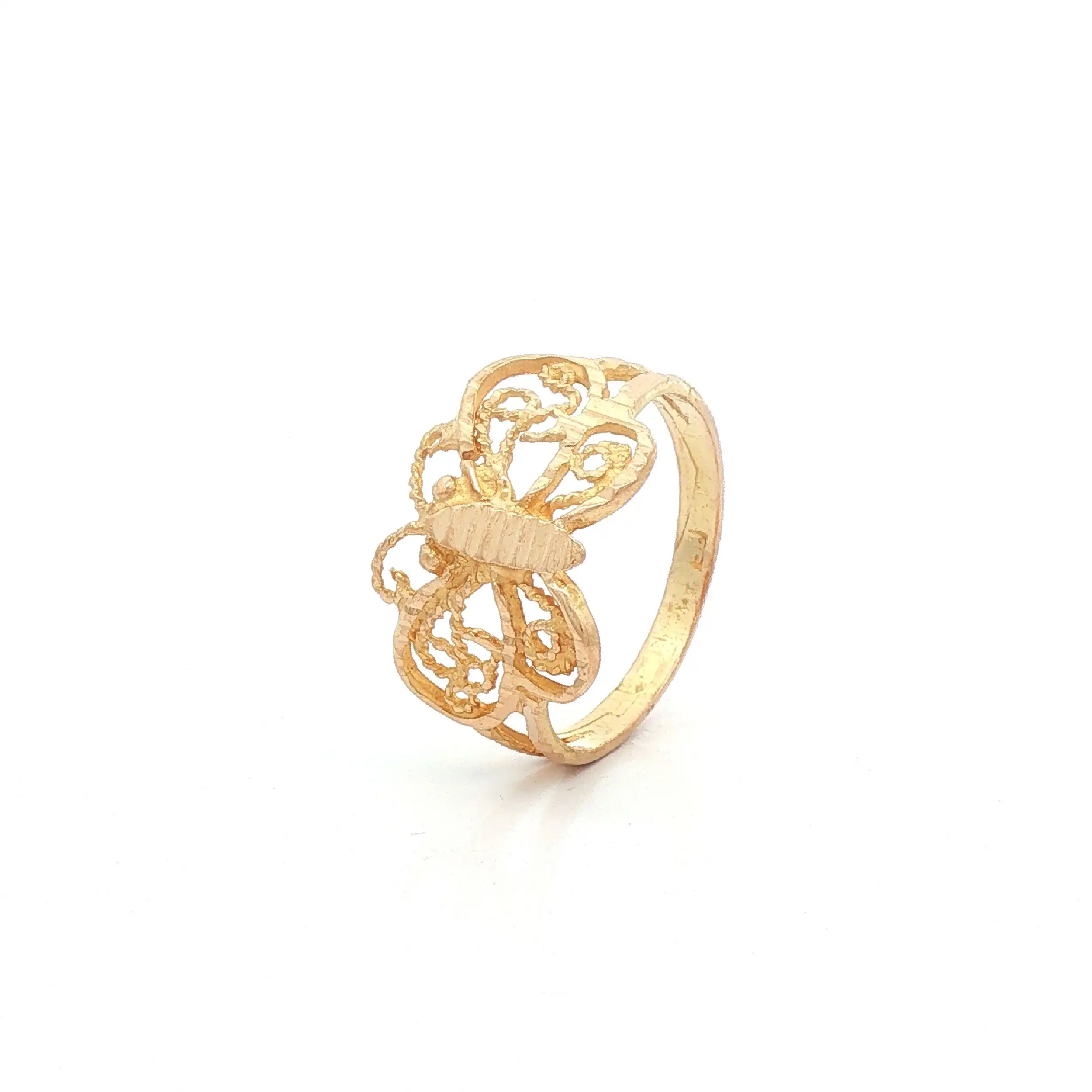 Ring Gelbgold Schmetterling
