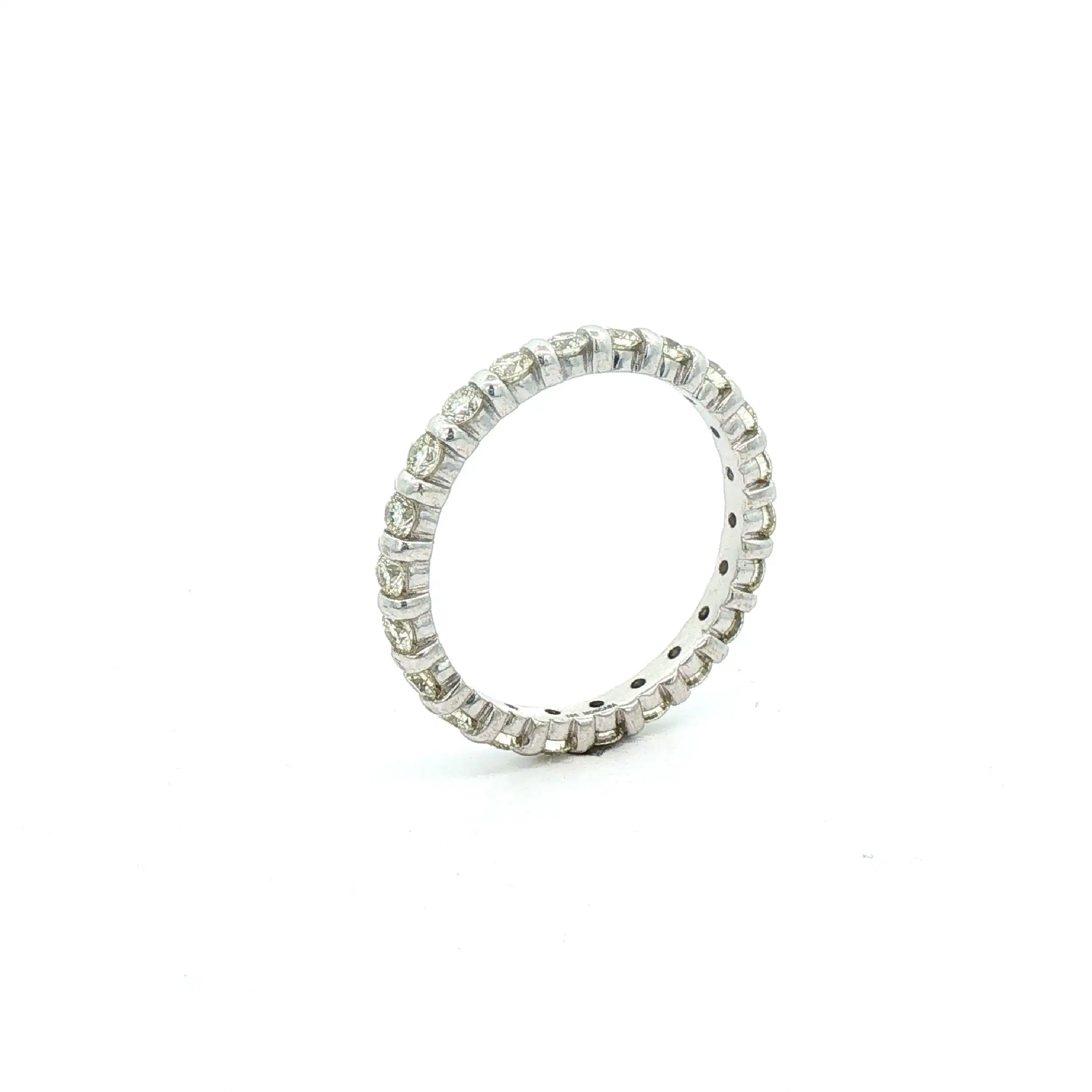 Memory-Ring Weißgold mit Brillanten