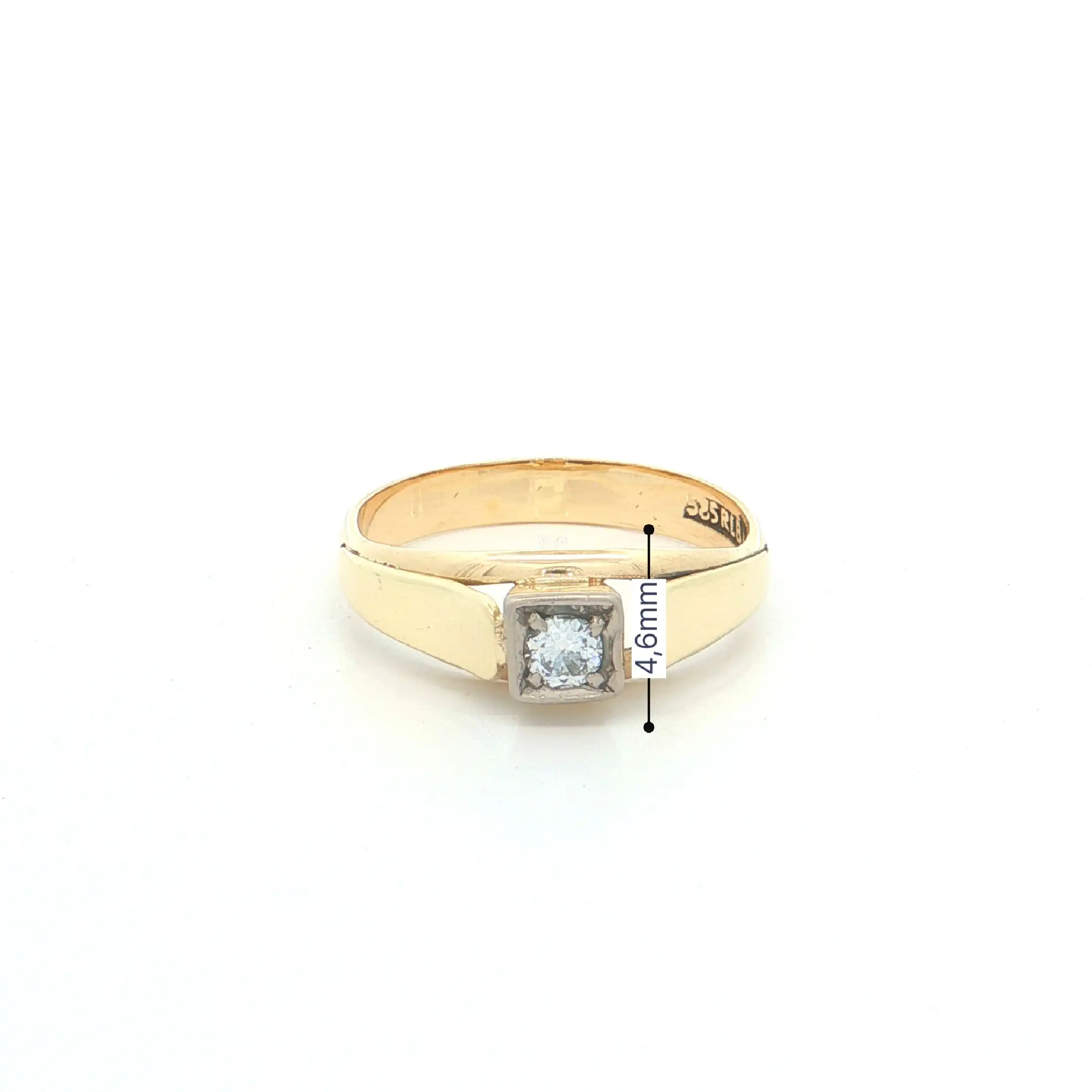 Ring Bicolor mit Brillant Ring Bicolor mit Brillant