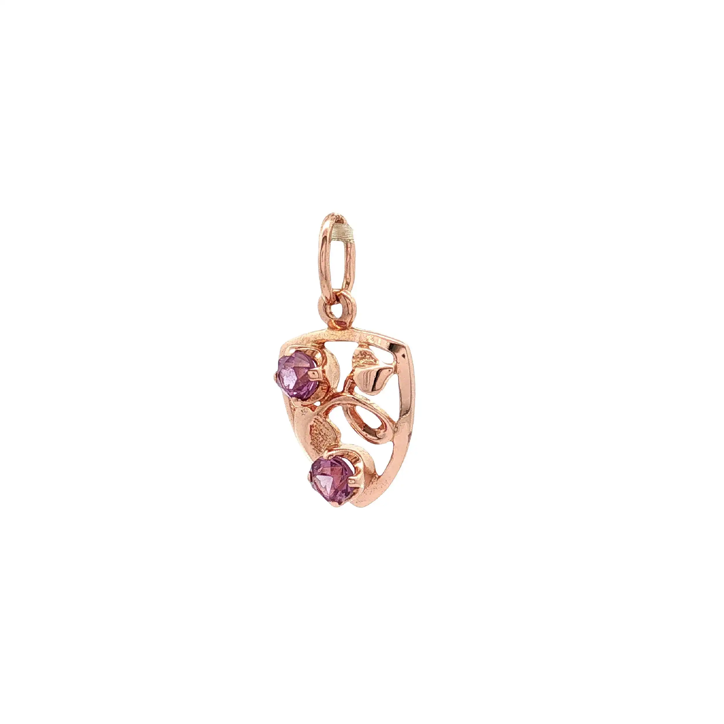 Anhänger Rotgold mit Amethyst
