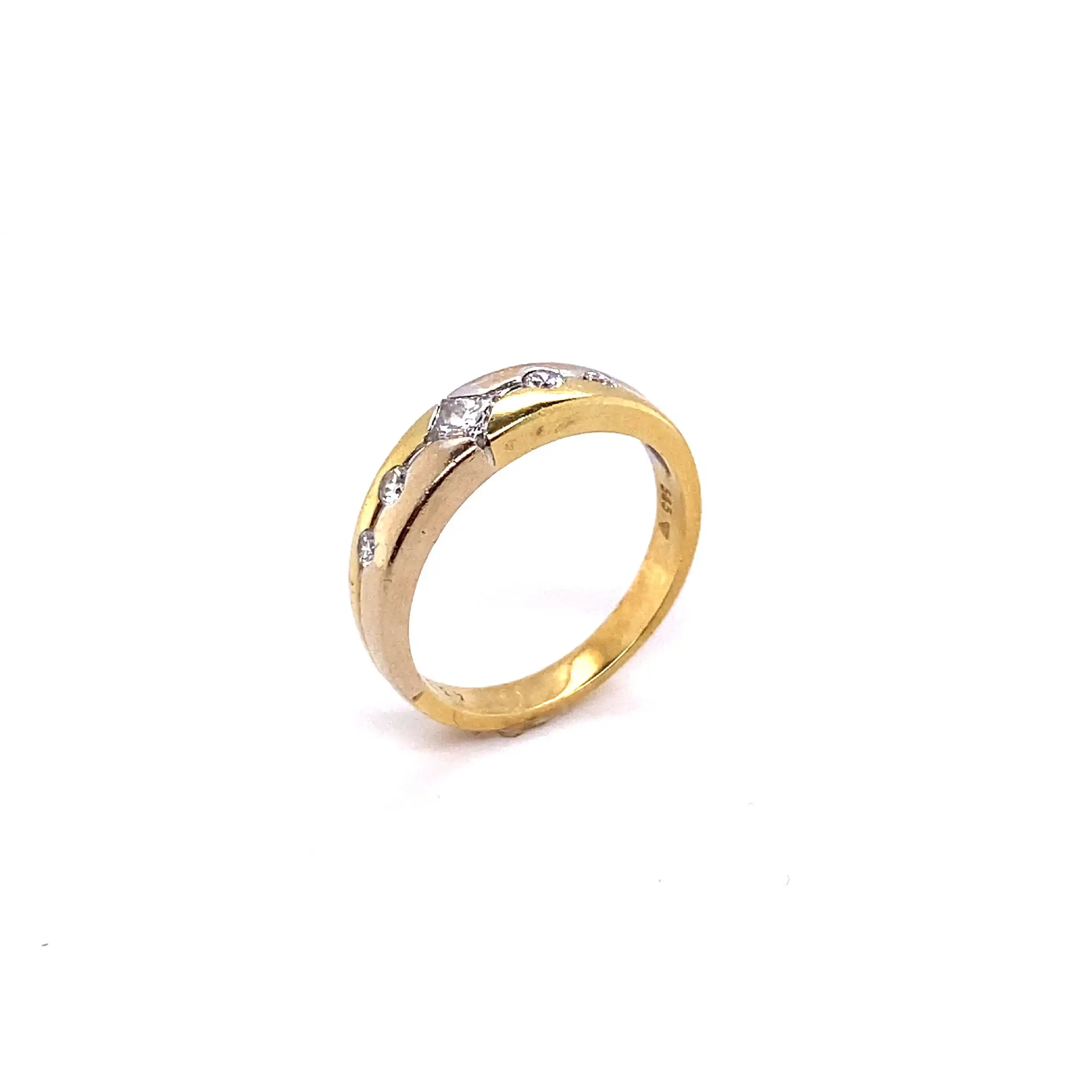 Ring Bicolor mit Brillanten