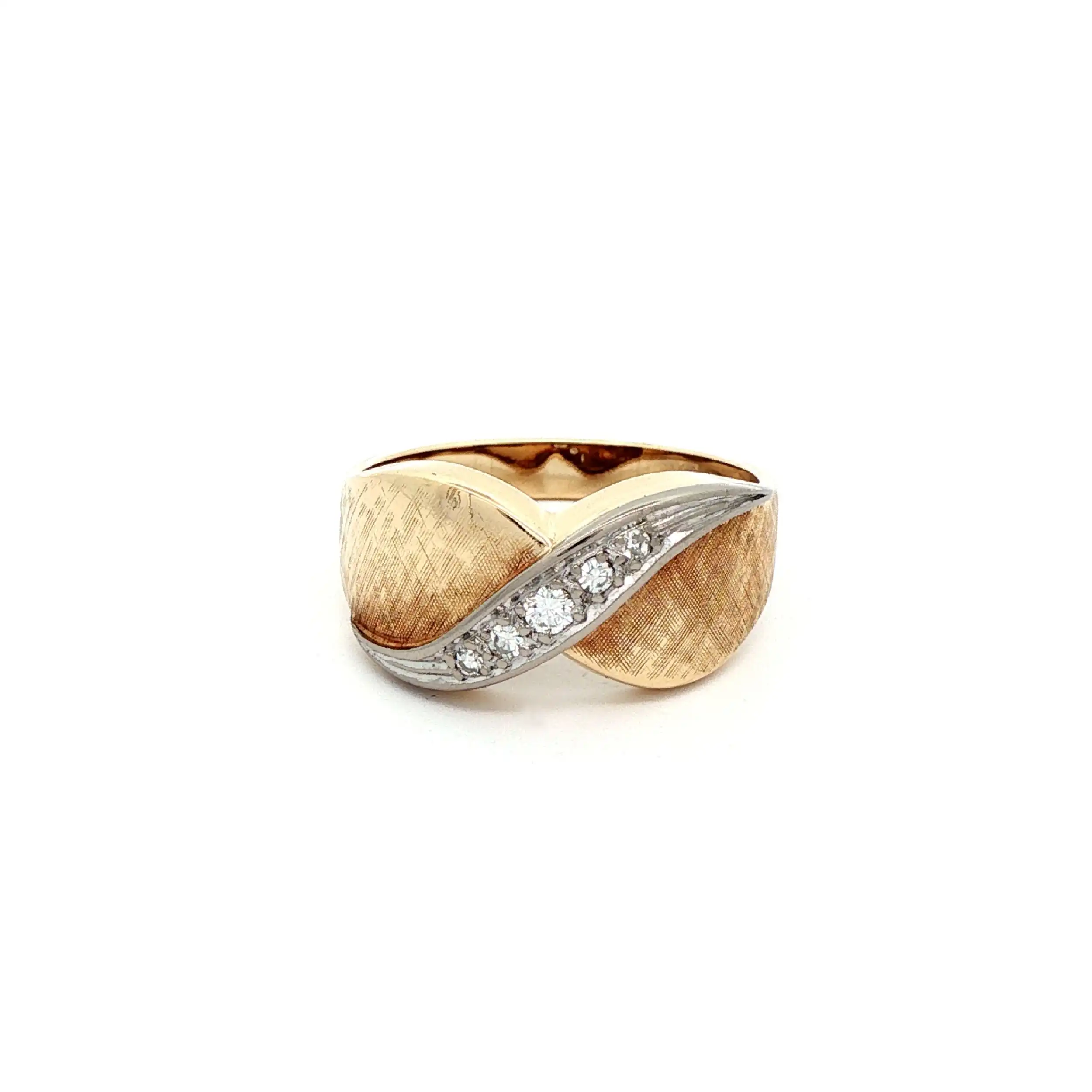 Ring Bicolor mit Brillanten und Diamanten Ring Bicolor mit Brillanten und Diamanten