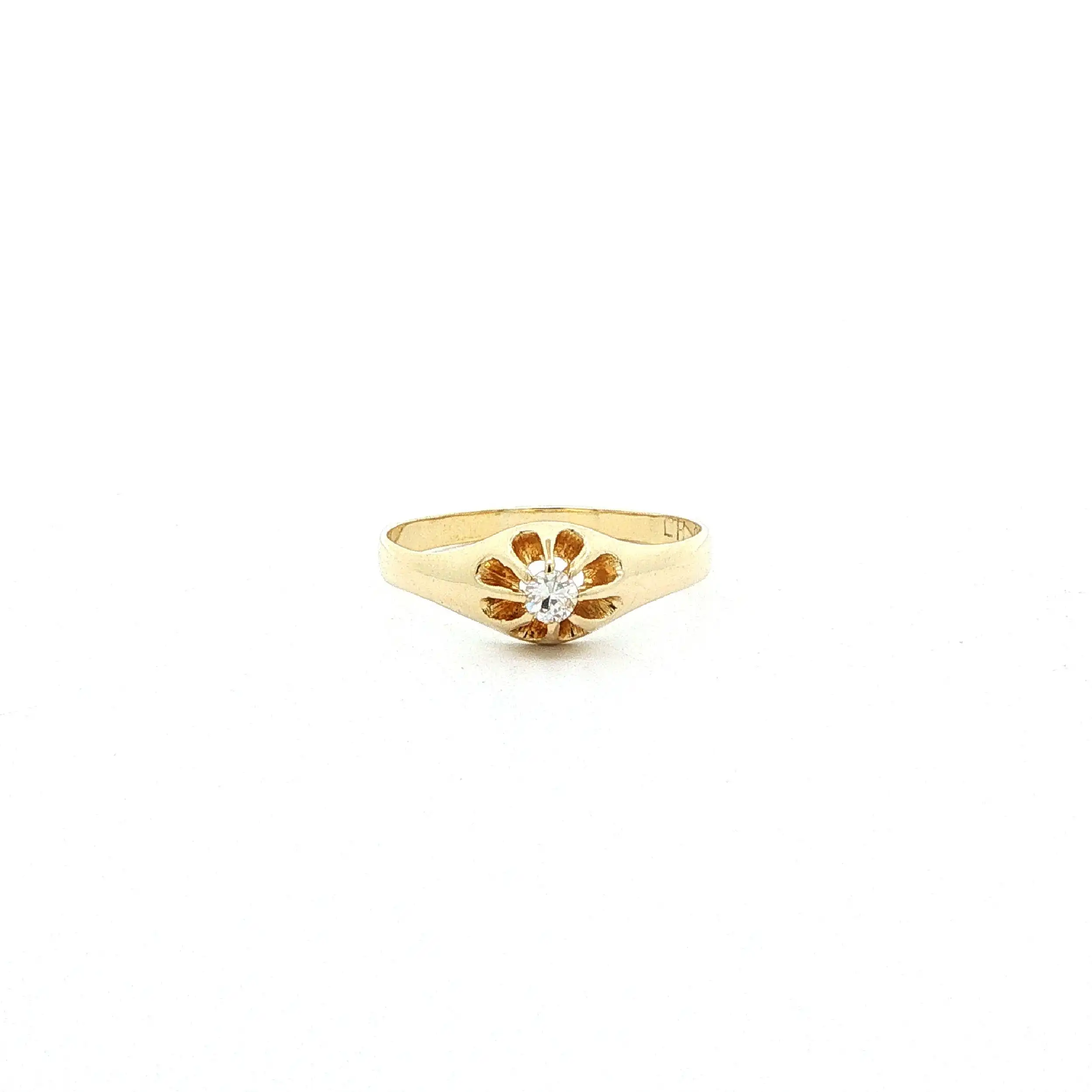 Ring Gelbgold mit Brillant Ring Gelbgold mit Brillant