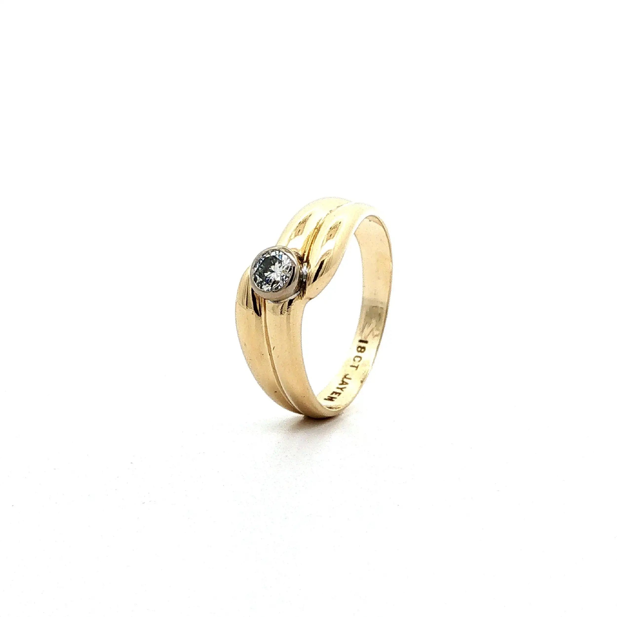 Ring Gelbgold mit Brillant